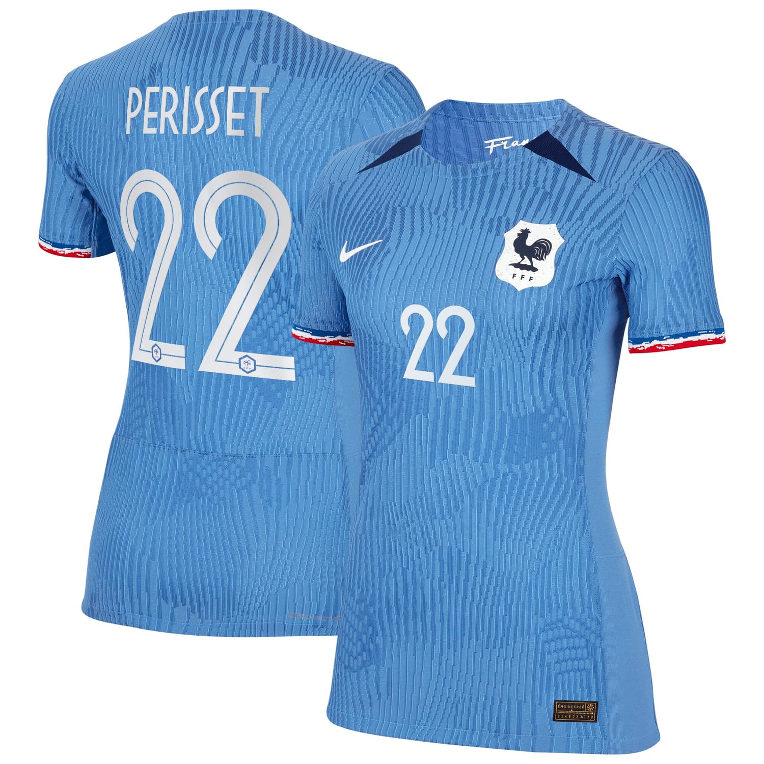 France National Team Home Authentic Jersey Shirt 2023-24 player Eve Perisset 22 printing for Women