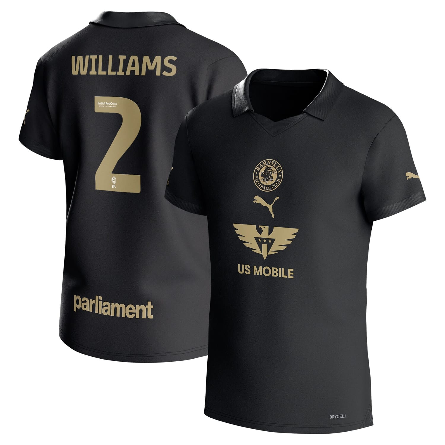 EFL League One Barnsley FC Third Jersey Shirt 2023-24 player Jordan Williams printing for Men