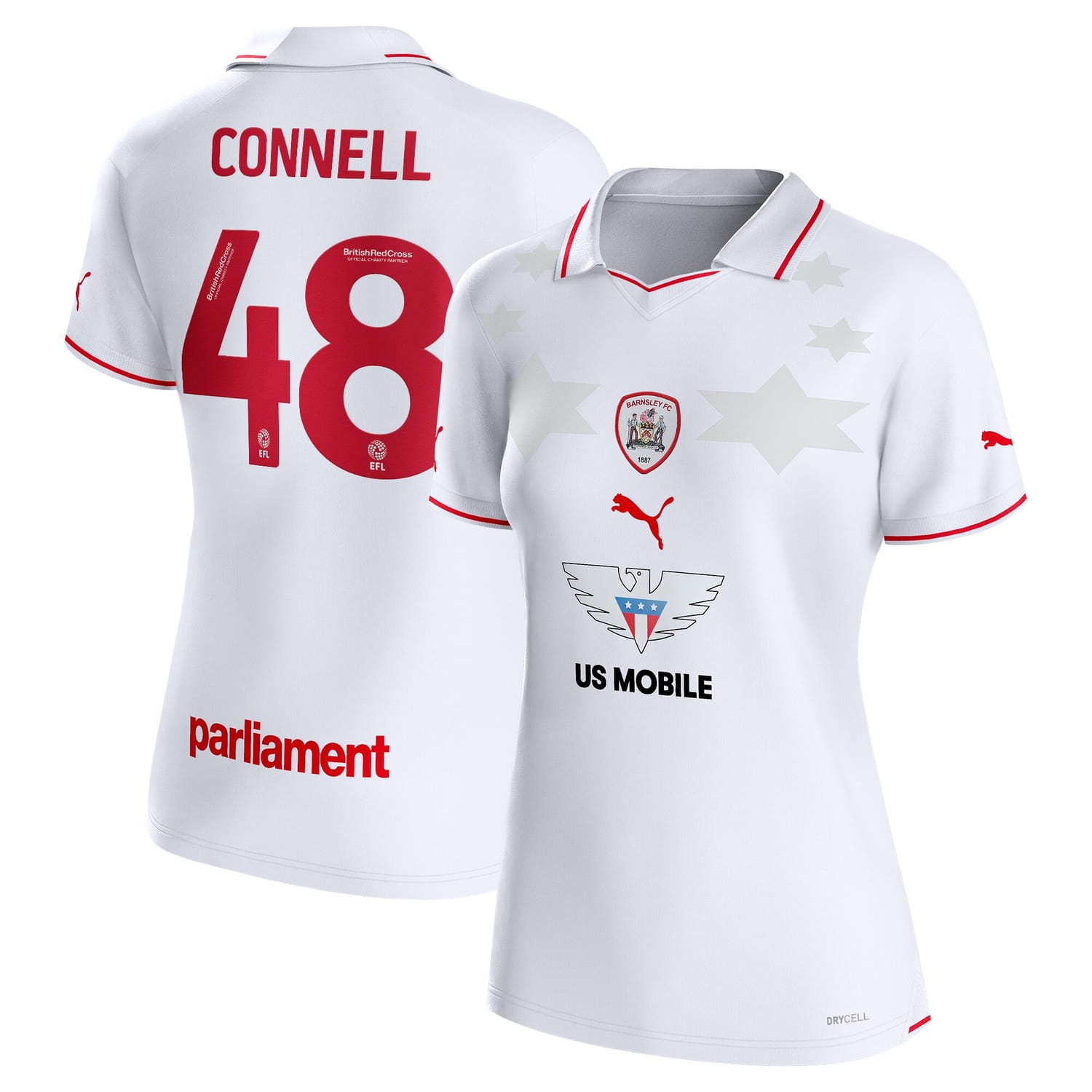 FA Cup Barnsley FC Away Jersey Shirt 2023-24 player Luca Connell printing for Women