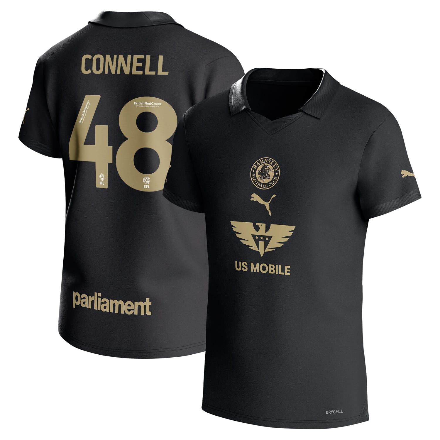 EFL League One Barnsley FC Third Jersey Shirt 2023-24 player Luca Connell printing for Men