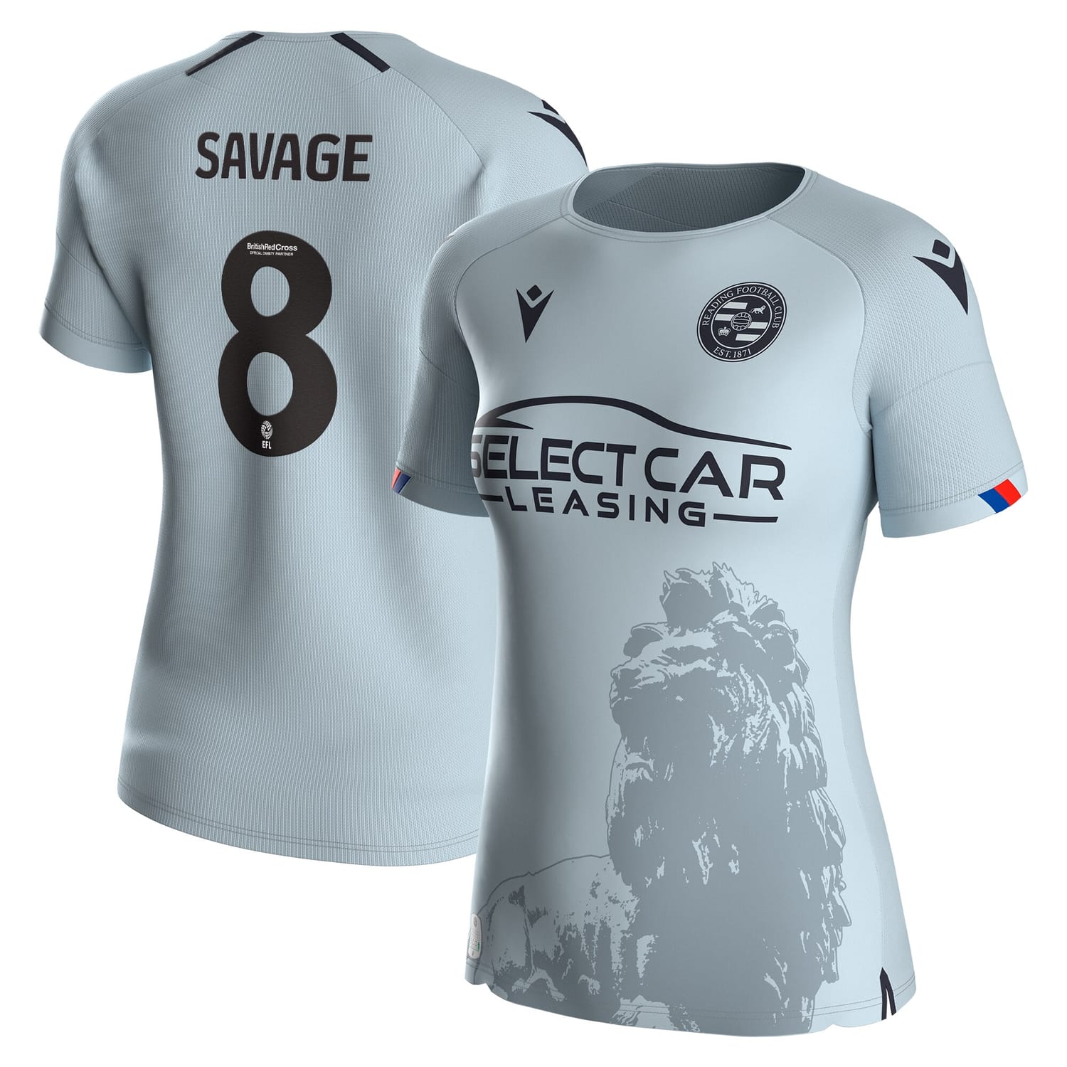 EFL League One Reading Away Jersey Shirt 2023-24 player Charlie Savage printing for Women