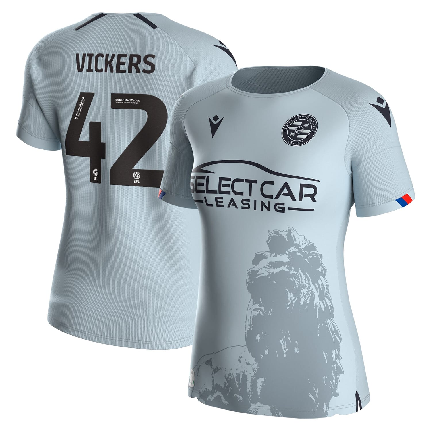 EFL League One Reading Away Jersey Shirt 2023-24 player Caylan Vickers printing for Women