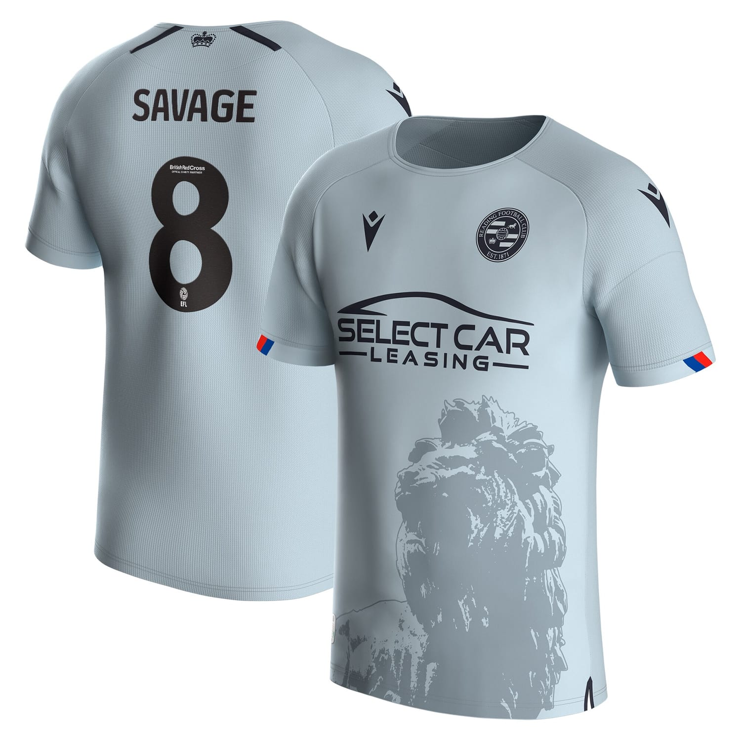 EFL League One Reading Away Jersey Shirt 2023-24 player Charlie Savage printing for Men