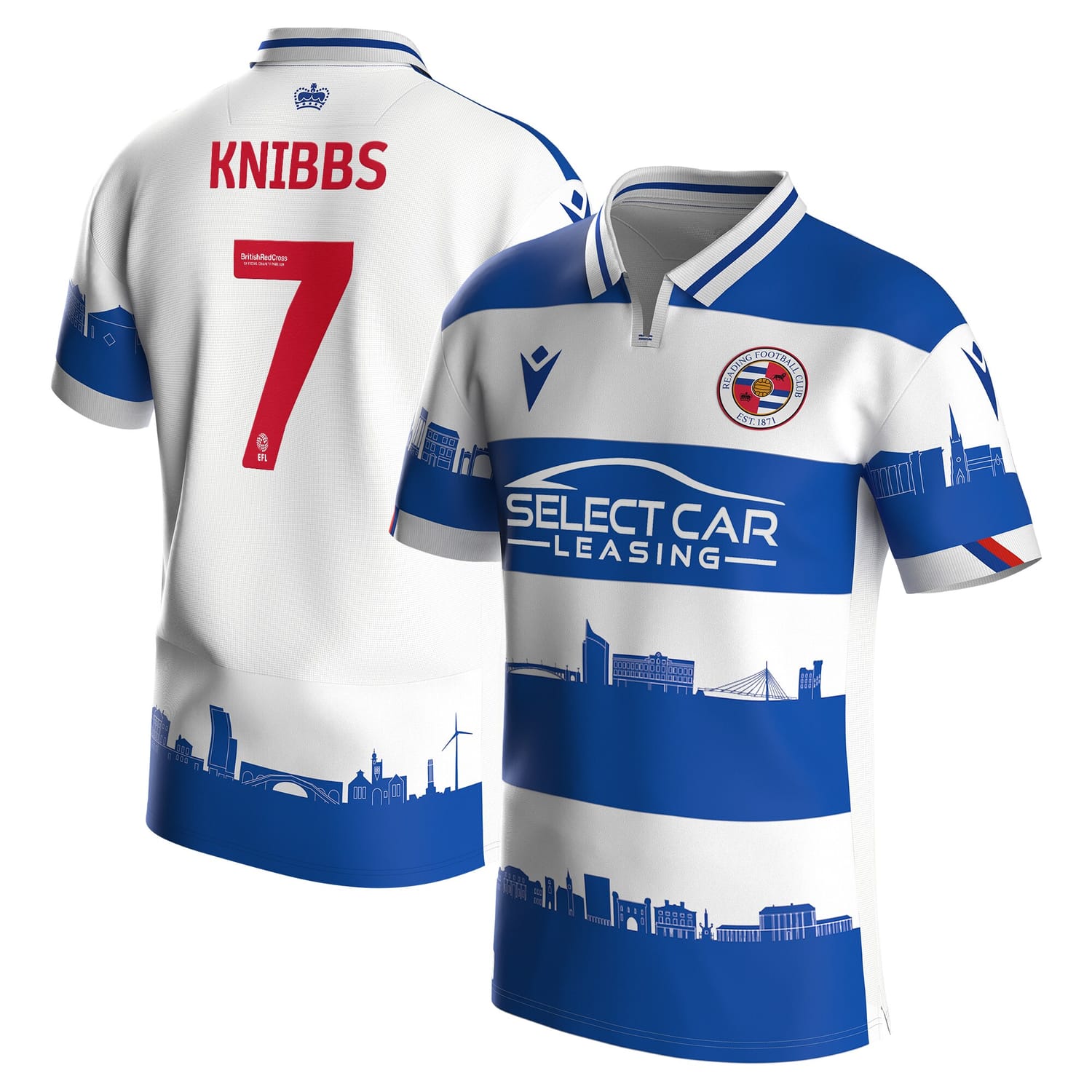 EFL League One Reading Home Jersey Shirt 2023-24 player Harvey Knibbs printing for Men