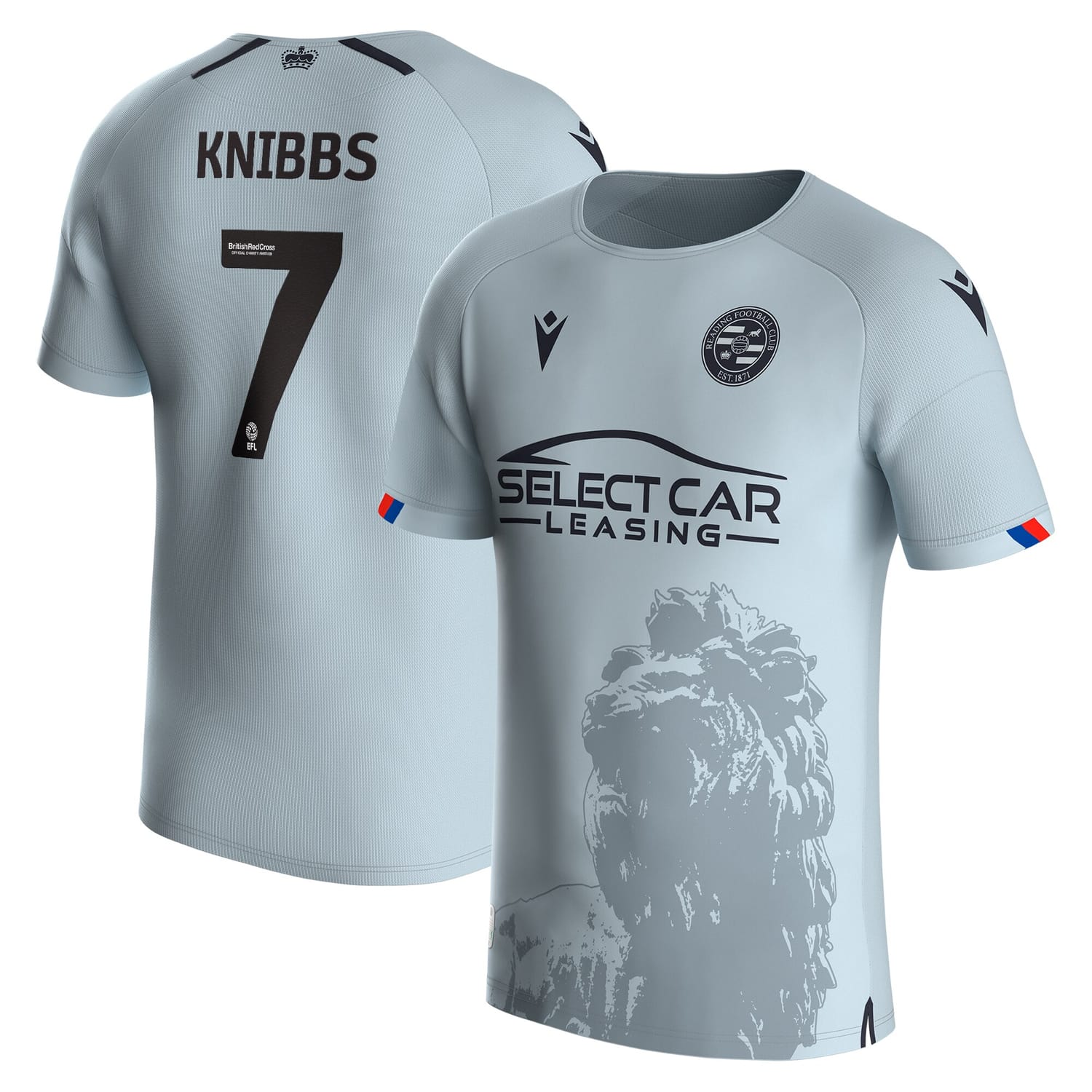 EFL League One Reading Away Jersey Shirt 2023-24 player Harvey Knibbs printing for Men