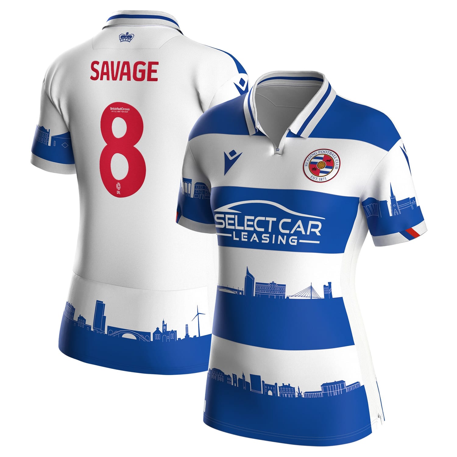 EFL League One Reading Home Jersey Shirt 2023-24 player Charlie Savage printing for Women