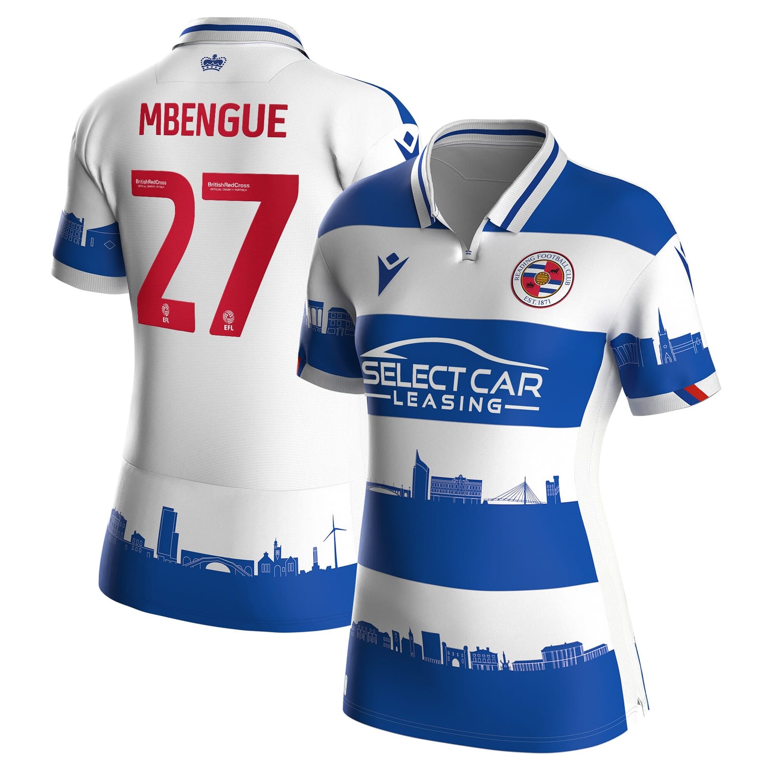 EFL League One Reading Home Jersey Shirt 2023-24 player Amadou Mbengue printing for Women