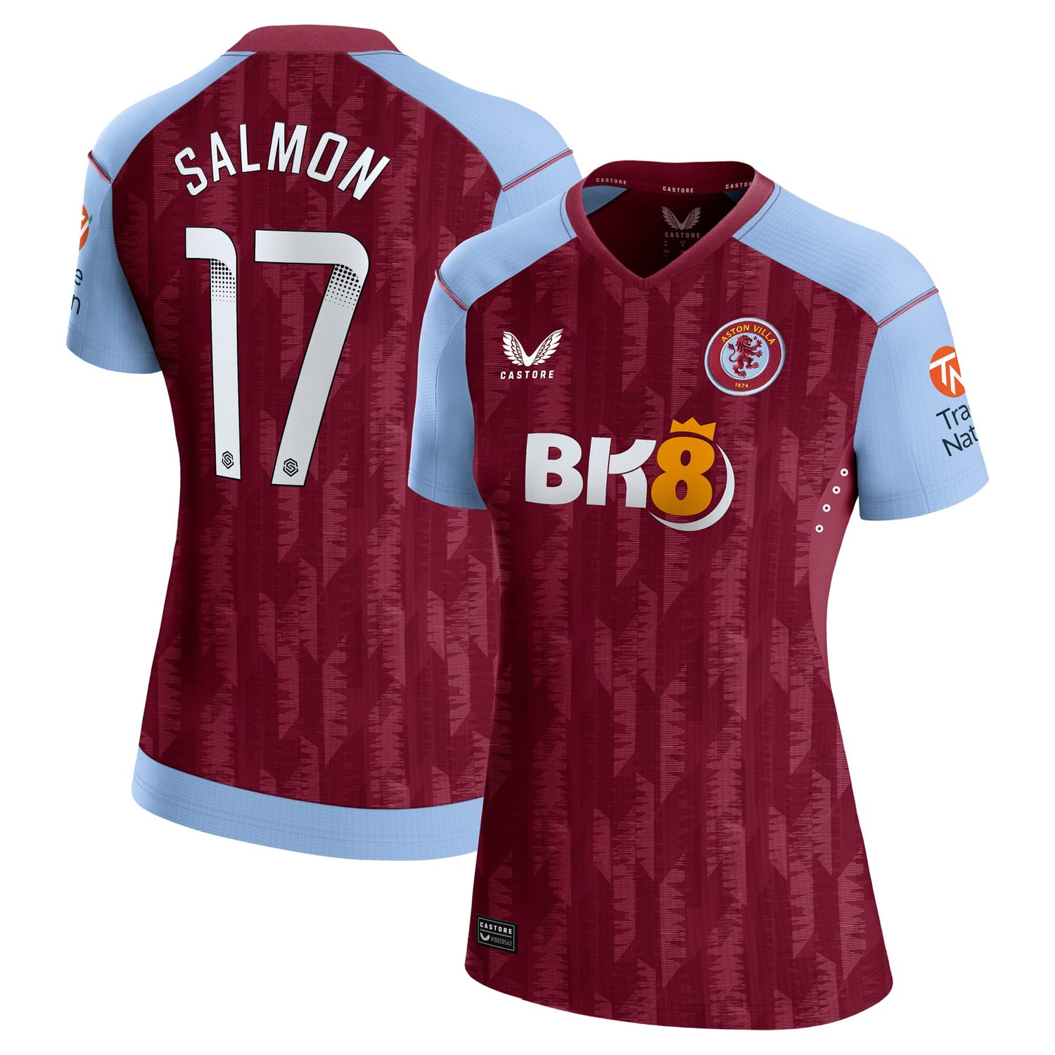 Premier League Aston Villa Home WSL Pro Jersey Shirt 2023-24 player Ebony Salmon 17 printing for Women