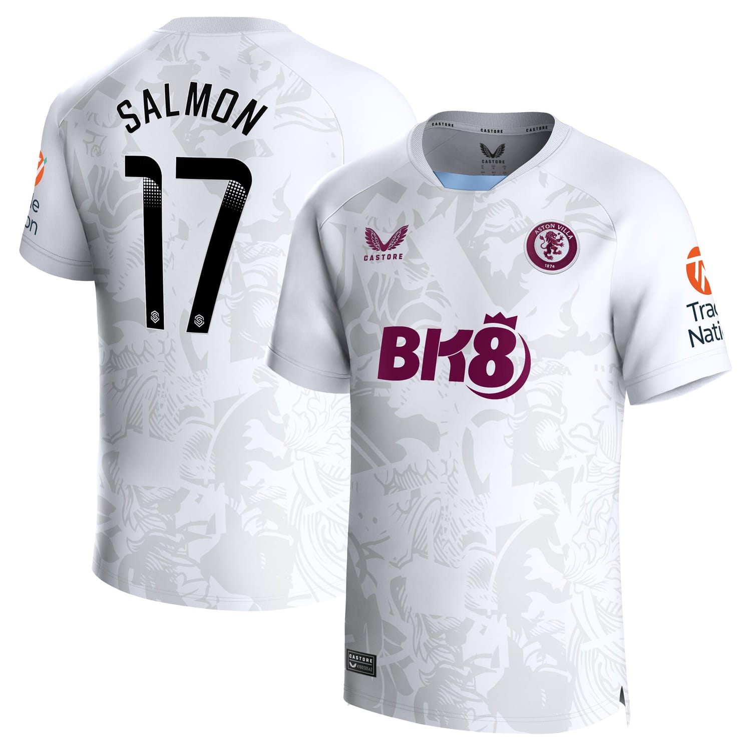 Premier League Aston Villa Away WSL Jersey Shirt 2023-24 player Ebony Salmon 17 printing for Men