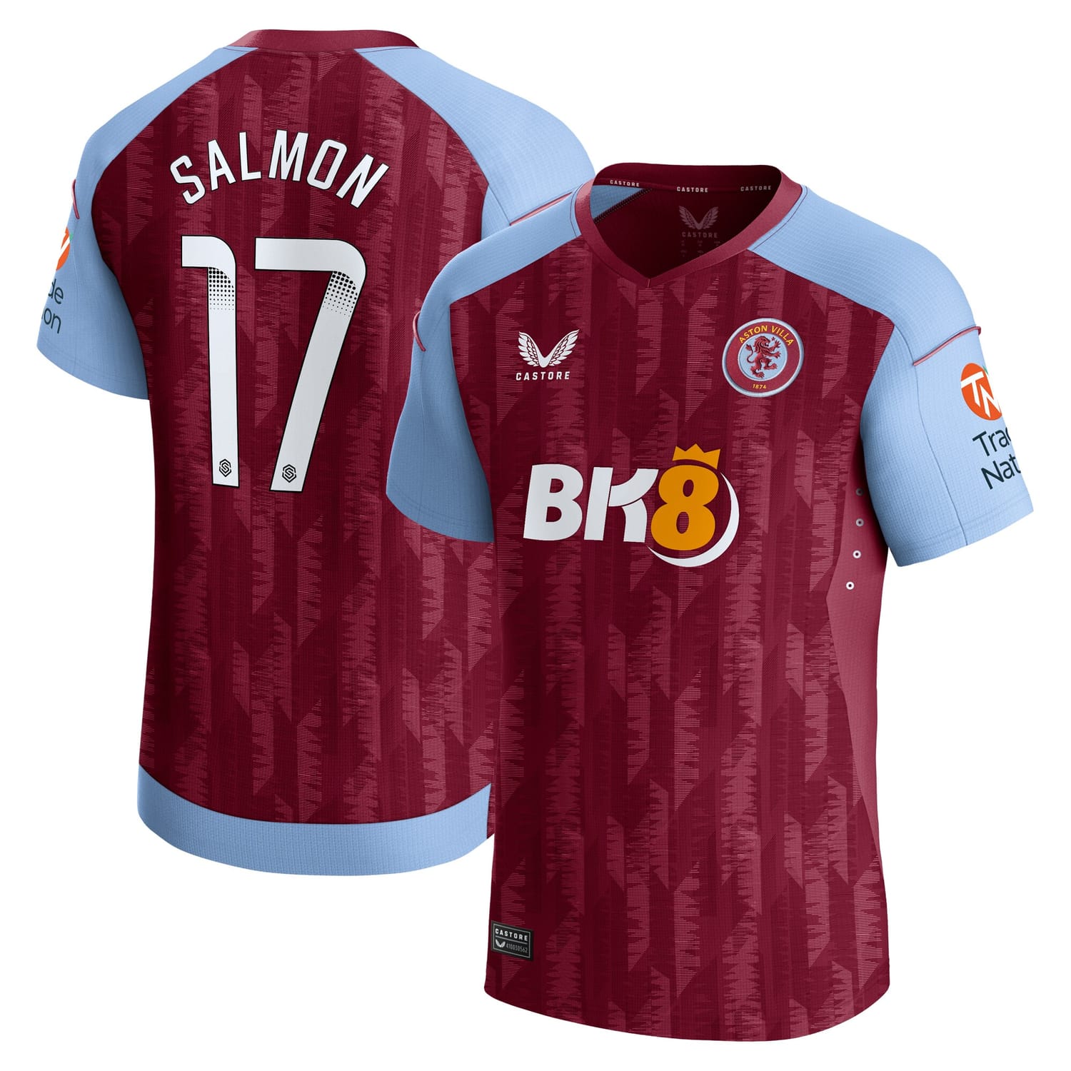 Premier League Aston Villa Home WSL Pro Jersey Shirt 2023-24 player Ebony Salmon 17 printing for Men