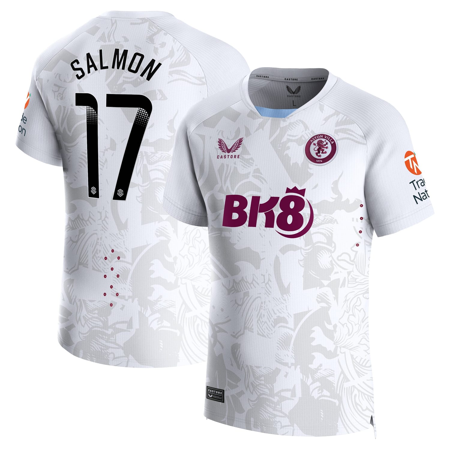 Premier League Aston Villa Away WSL Pro Jersey Shirt 2023-24 player Ebony Salmon 17 printing for Men