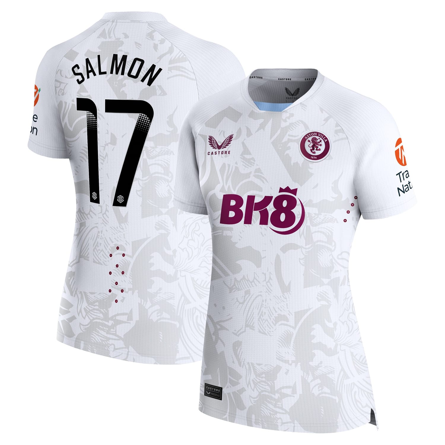 Premier League Aston Villa Away WSL Pro Jersey Shirt 2023-24 player Ebony Salmon 17 printing for Women