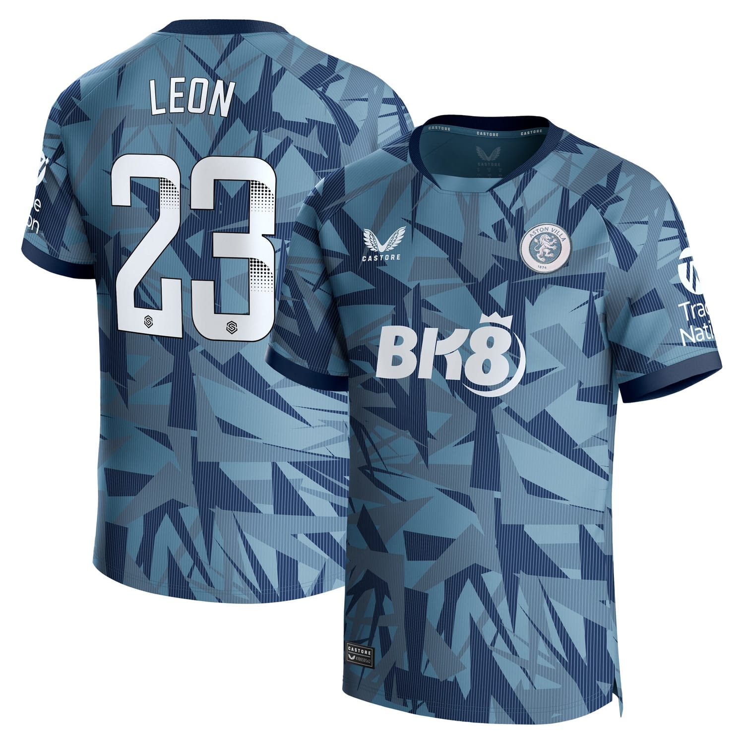 Premier League Aston Villa Third WSL Jersey Shirt 2023-24 player Adriana Leon 23 printing for Men