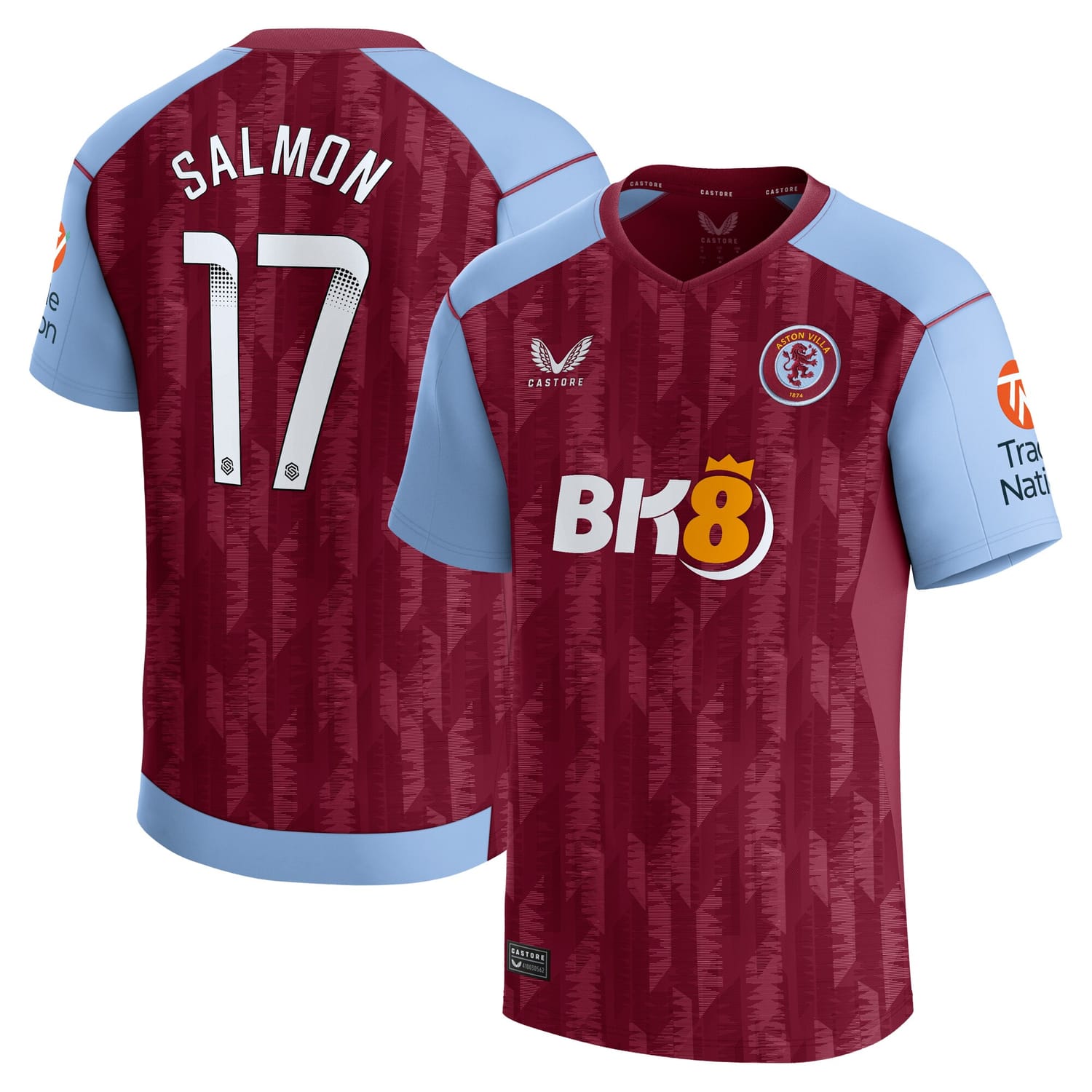 Premier League Aston Villa Home WSL Jersey Shirt 2023-24 player Ebony Salmon 17 printing for Men