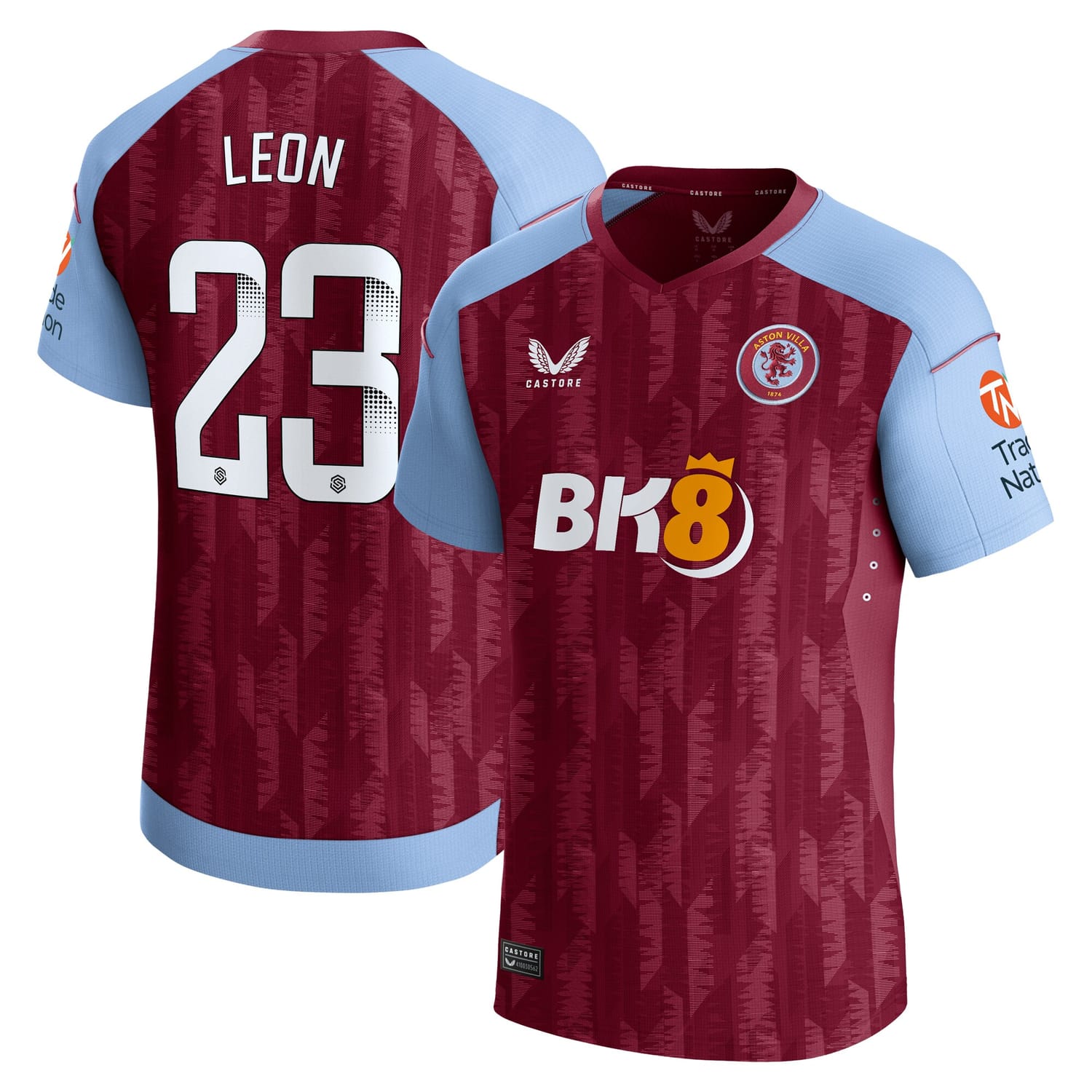 Premier League Aston Villa Home WSL Pro Jersey Shirt 2023-24 player Adriana Leon 23 printing for Men