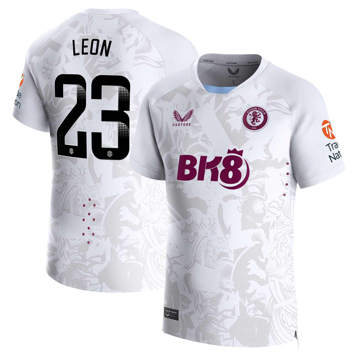 Premier League Aston Villa Away WSL Pro Jersey Shirt 2023-24 player Adriana Leon 23 printing for Men