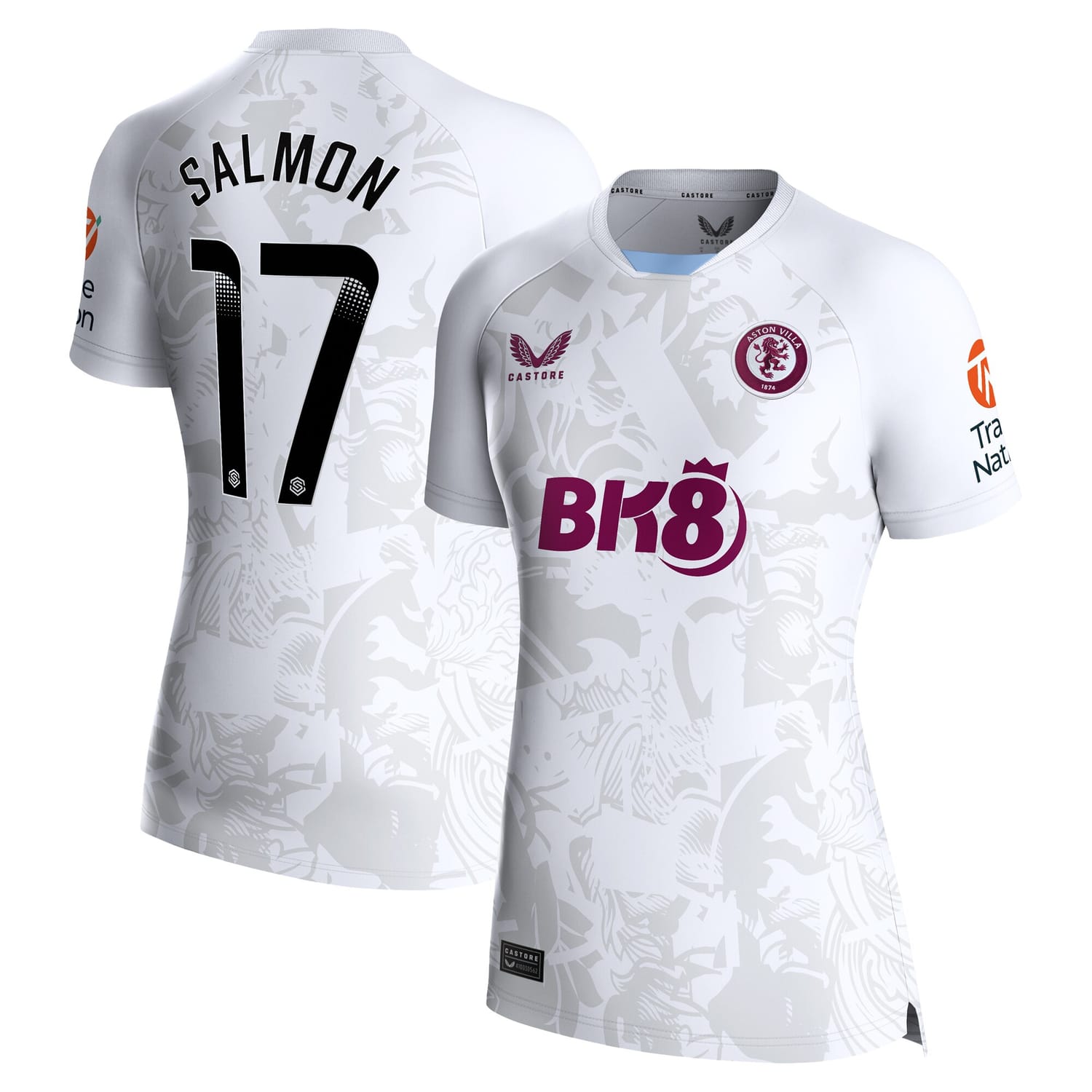Premier League Aston Villa Away WSL Jersey Shirt 2023-24 player Ebony Salmon 17 printing for Women