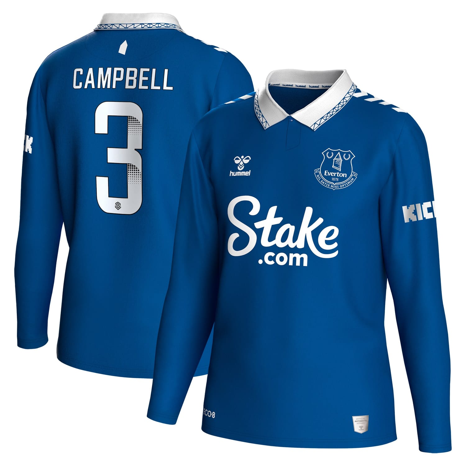 Premier League Everton Home WSL Jersey Shirt Long Sleeve 2023-24 player Megan Campbell 3 printing for Men