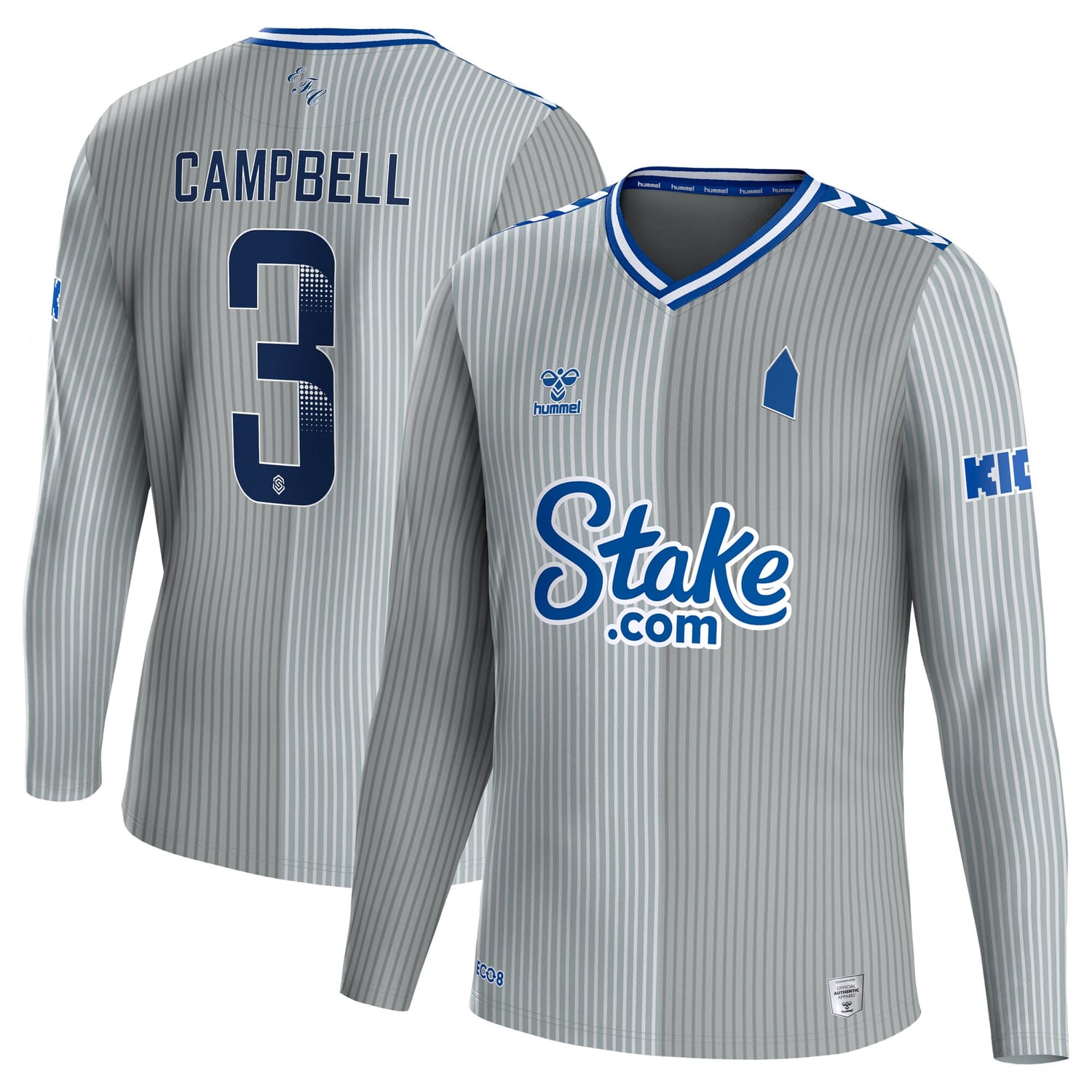 Premier League Everton Third WSL Jersey Shirt Long Sleeve 2023-24 player Megan Campbell 3 printing for Men