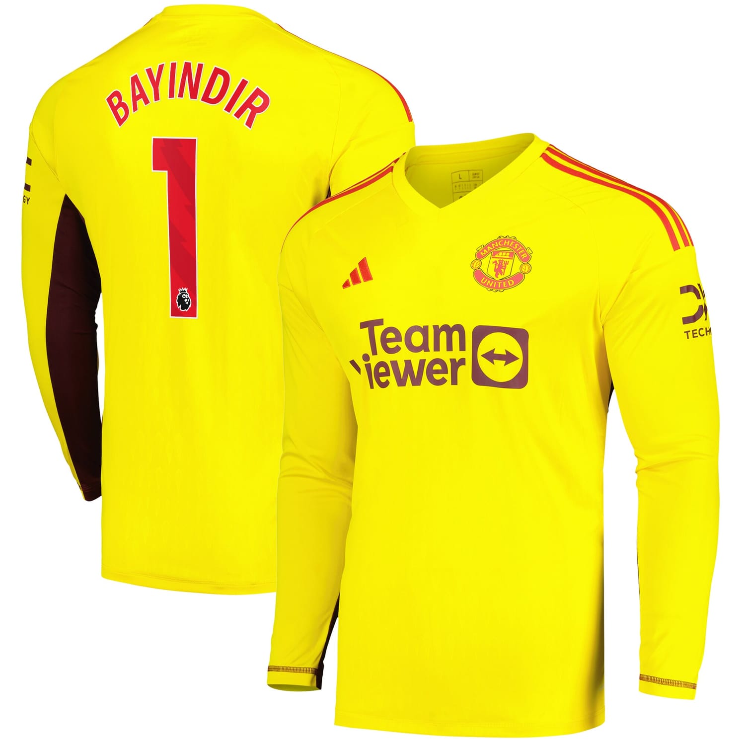 Premier League Manchester United Away Goalkeeper Jersey Shirt 2023-24 player Altay Bayindir 1 printing for Men