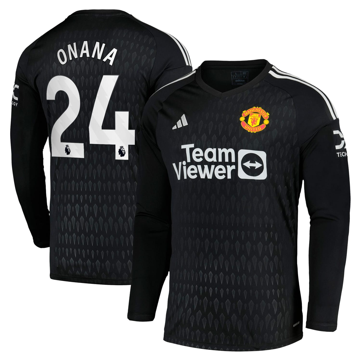 Premier League Manchester United Third Goalkeeper Jersey Shirt 2023-24 player André Onana 24 printing for Men