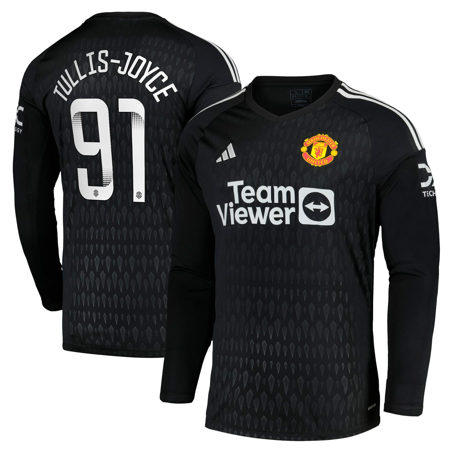 Premier League Manchester United Third Goalkeeper WSL Jersey Shirt 2023-24 player Phallon Tullis-Joyce 91 printing for Men