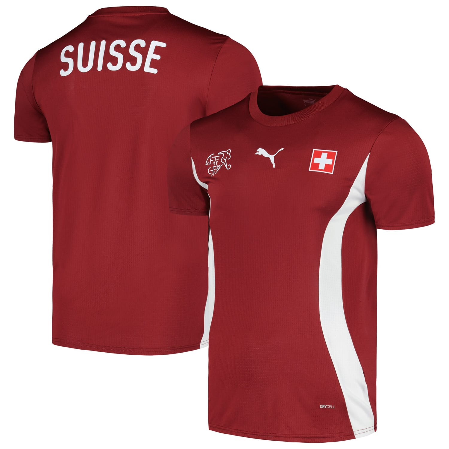 Switzerland National Team Pre-Match Jersey Shirt Red 2024 for Men