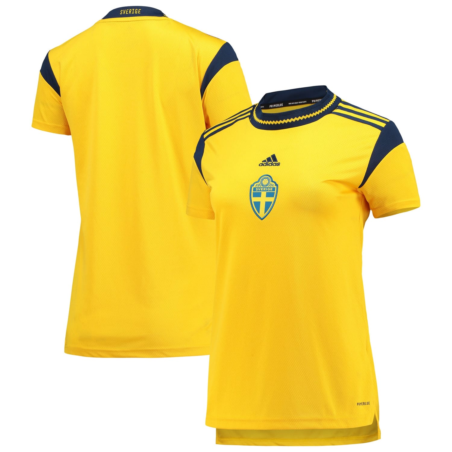Sweden National Team Jersey Shirt Yellow 2022 for Women