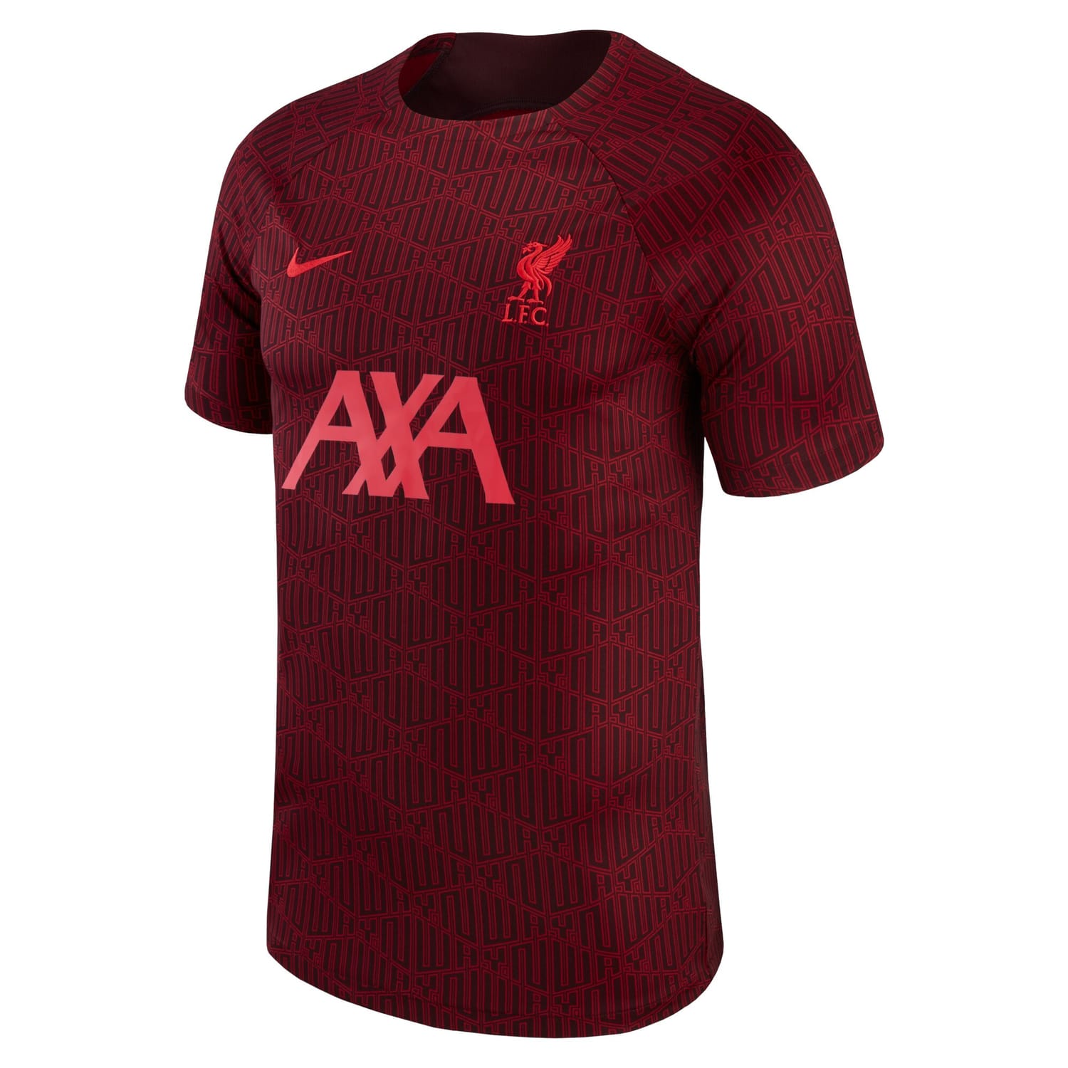 Premier League Liverpool Pre-Match Jersey Shirt Burgundy 2022-23 for Men