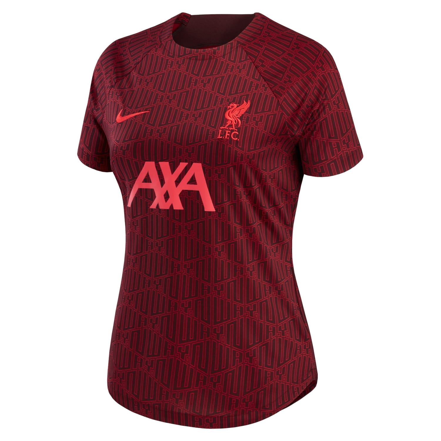Premier League Liverpool Home Pre-Match Jersey Shirt Burgundy 2022-23 for Women