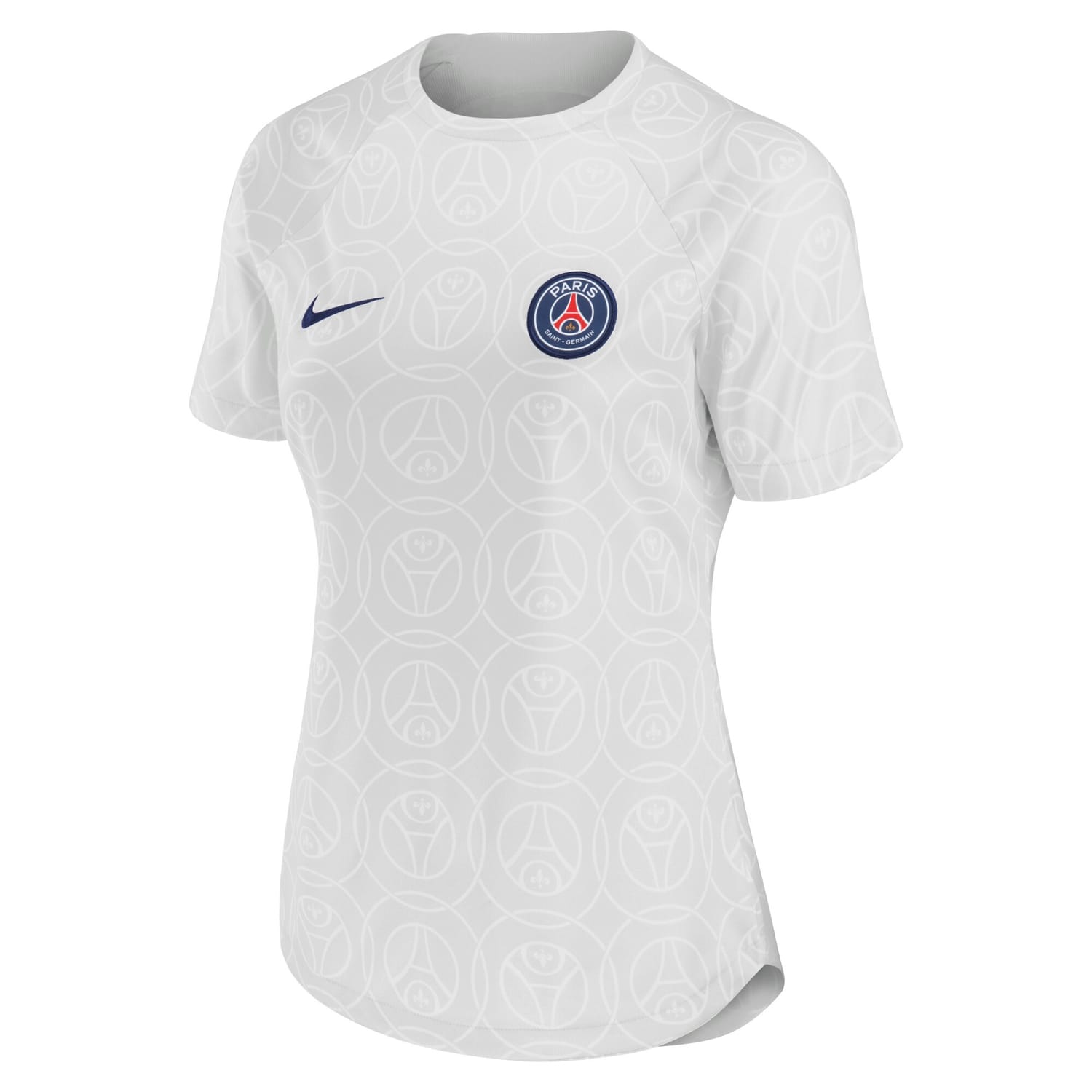 Ligue 1 Paris Saint-Germain Home Pre-Match Jersey Shirt Gray 2022-23 for Women
