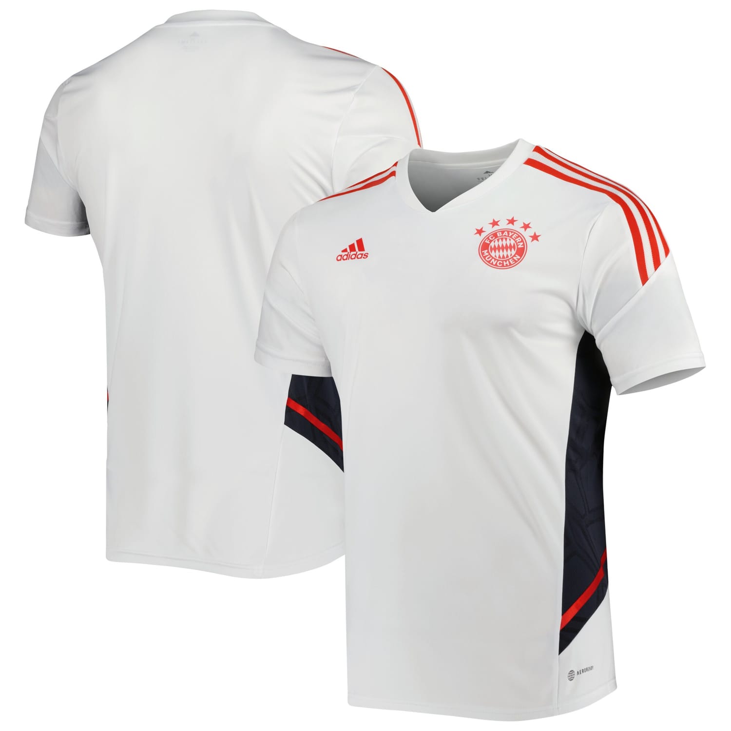 Bundesliga Bayern Munich Training Jersey Shirt White for Men
