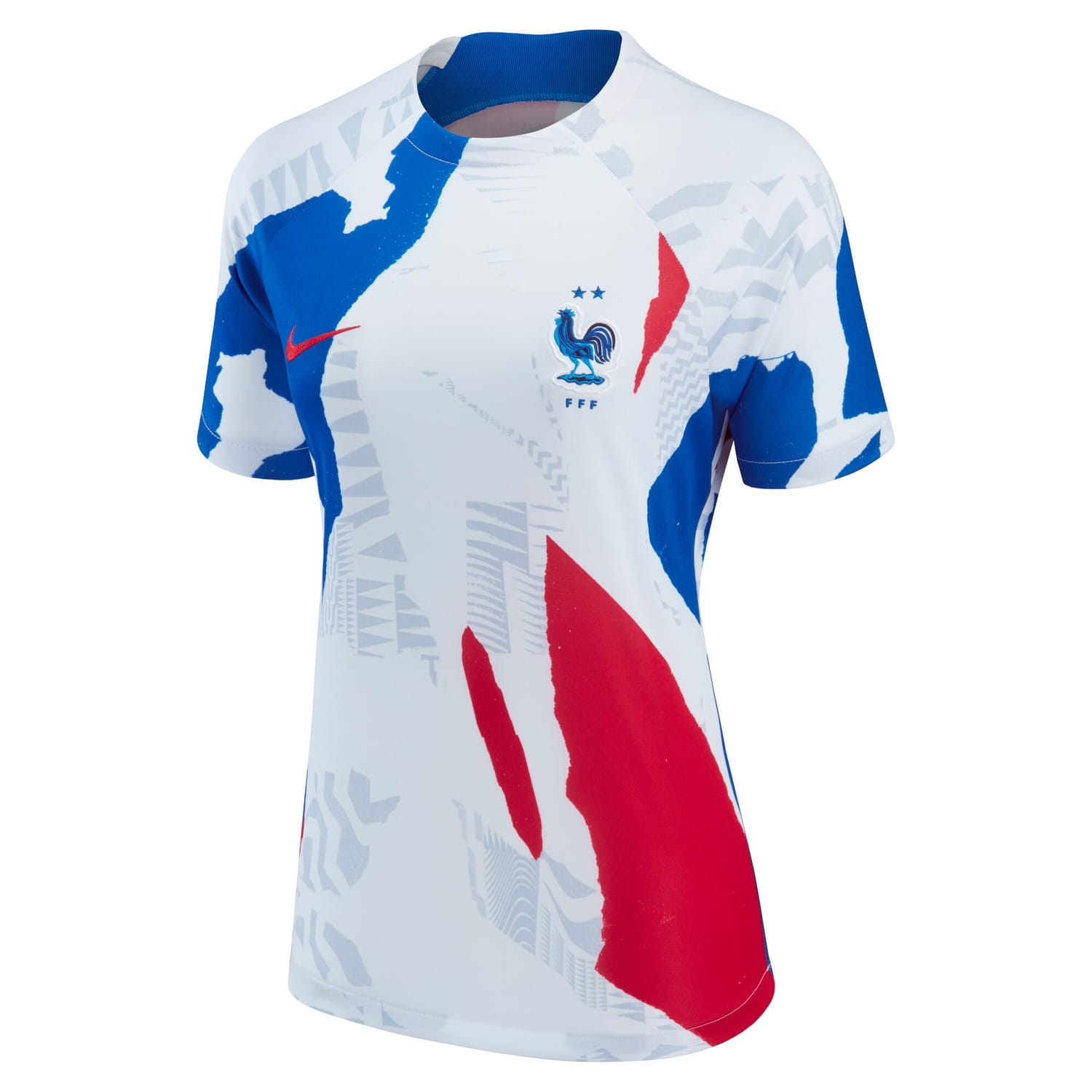 France National Team Pre-Match Jersey Shirt White 2022 for Women