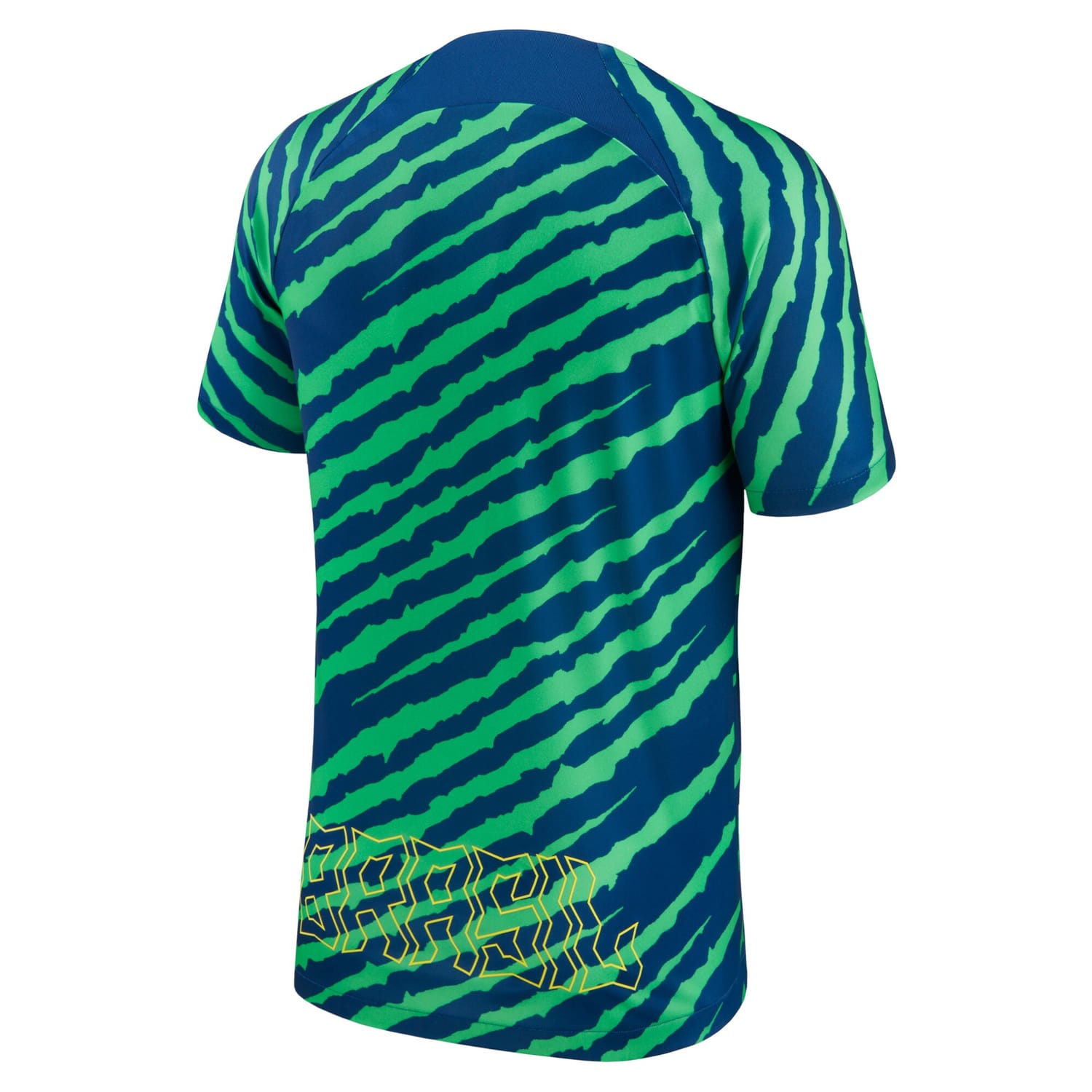 Brazil National Team Pre-Match Jersey Shirt Blue/Green 2022-23 for Men