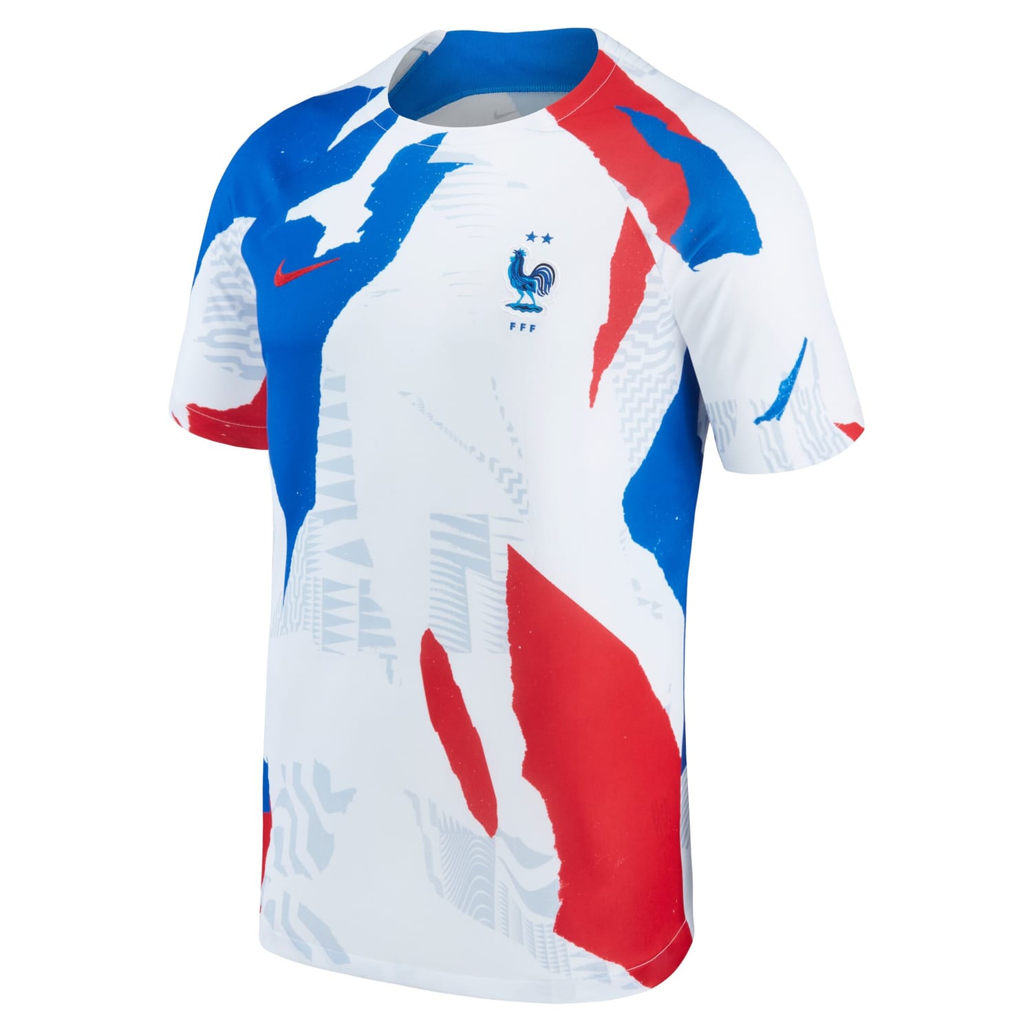 France National Team Pre-Match Jersey Shirt White 2022-23 for Men