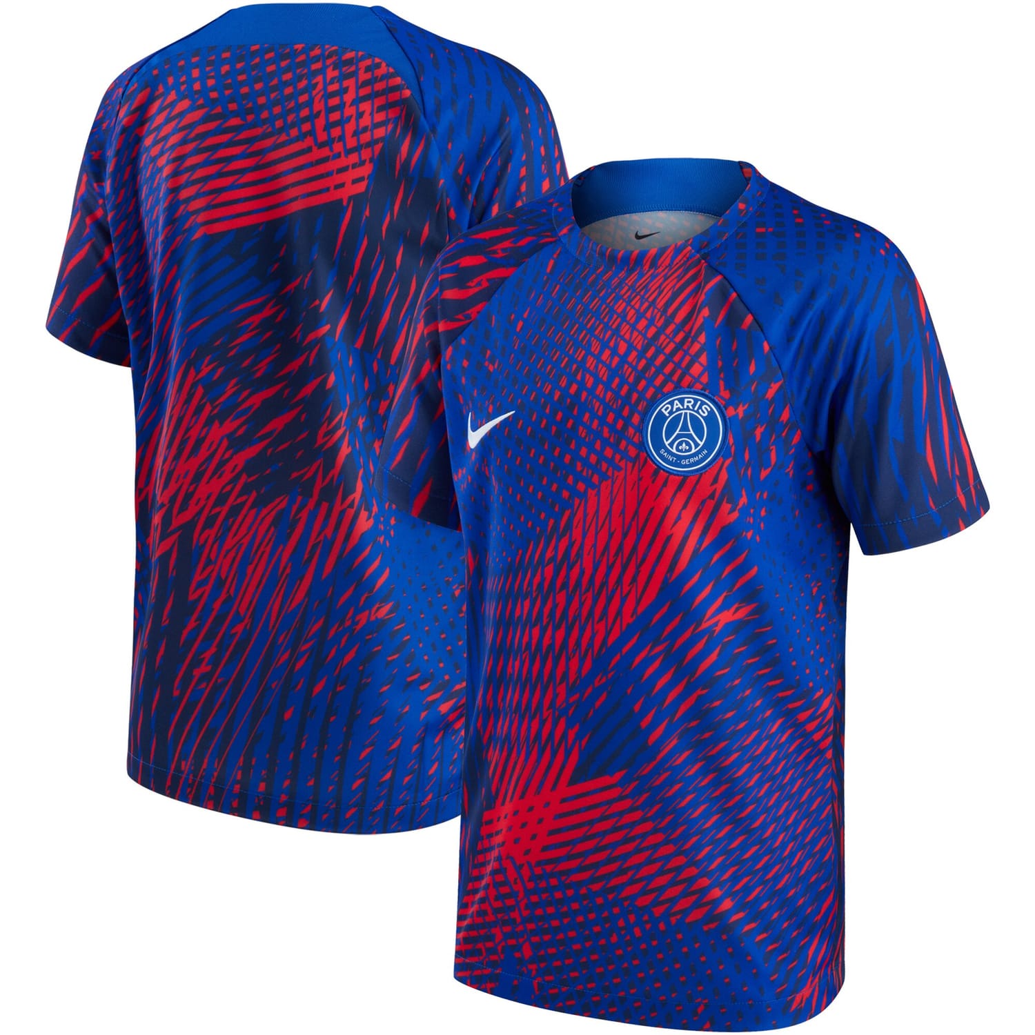 Ligue 1 Paris Saint-Germain Pre-Match Jersey Shirt Blue 2022-23 for Men