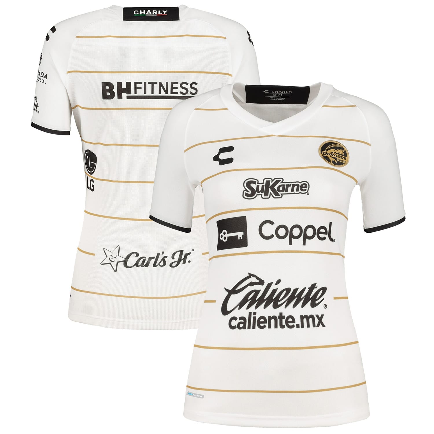 Liga MX Dorados de Sinaloa Home Authentic Jersey Shirt White 2022-23 for Women