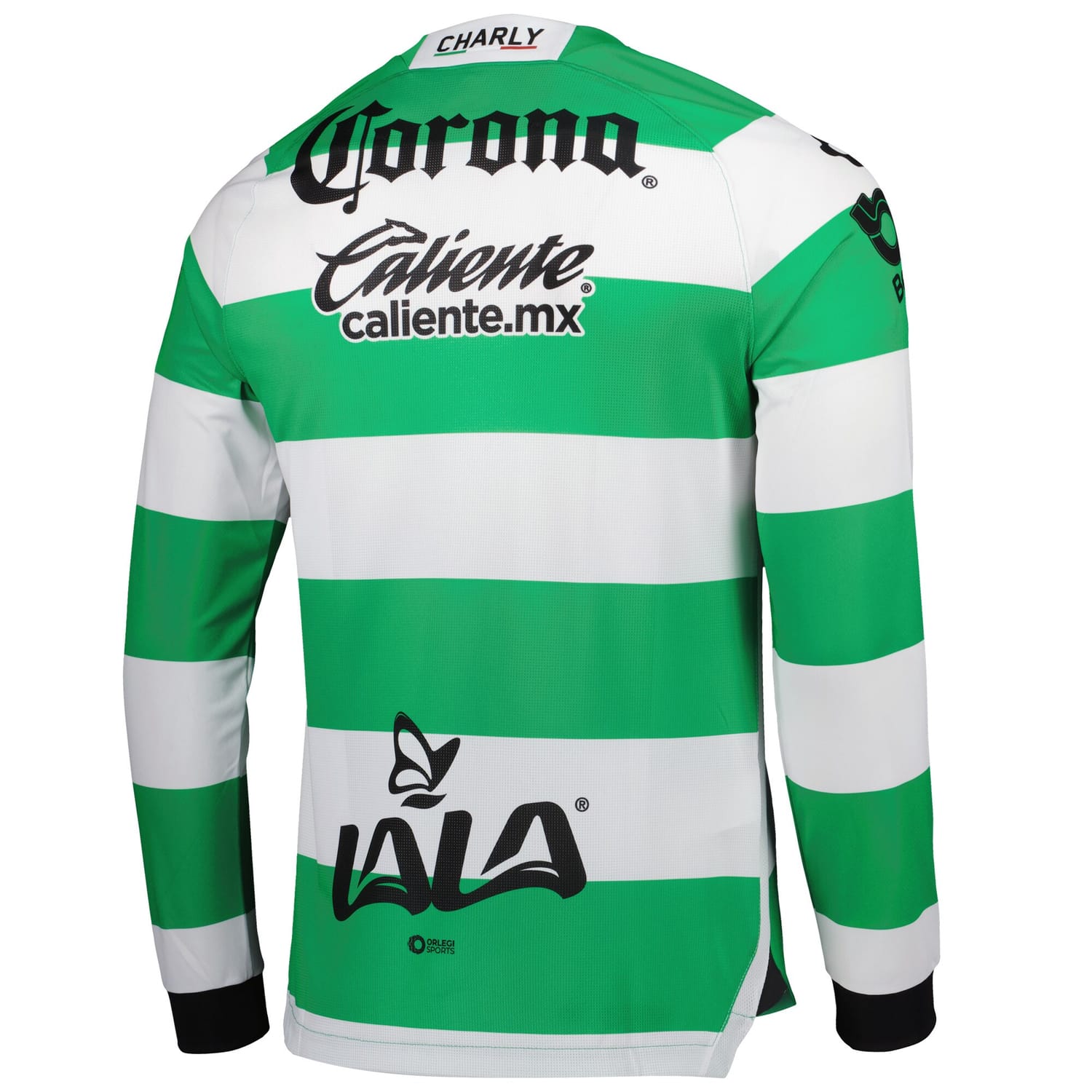 Liga MX Santos Laguna Home Authentic Jersey Shirt Long Sleeve White/Green 2022-23 for Men
