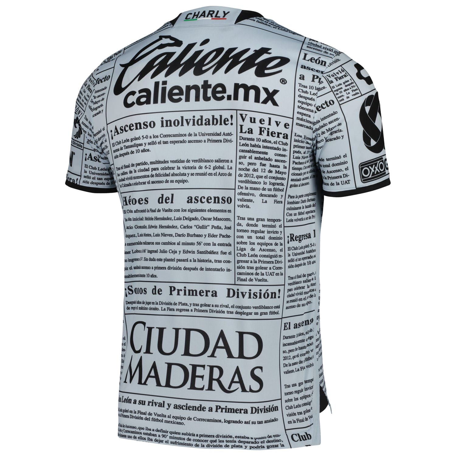 Liga MX Club Leon Away Authentic Jersey Shirt Gray/Black 2022-23 for Men