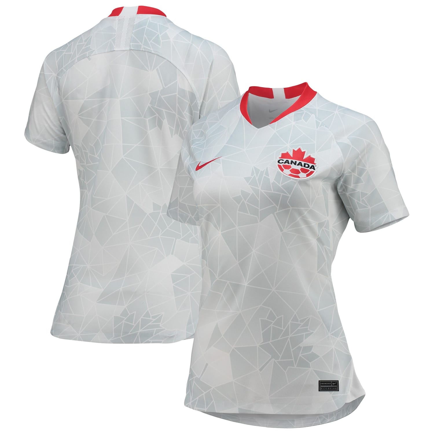 Canada Soccer Away Jersey Shirt White for Women