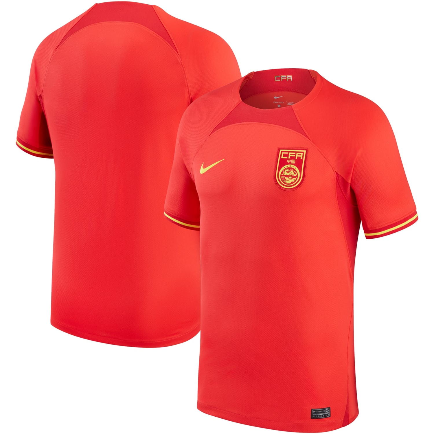 China National Team Home Jersey Shirt Red 2022-23 for Men