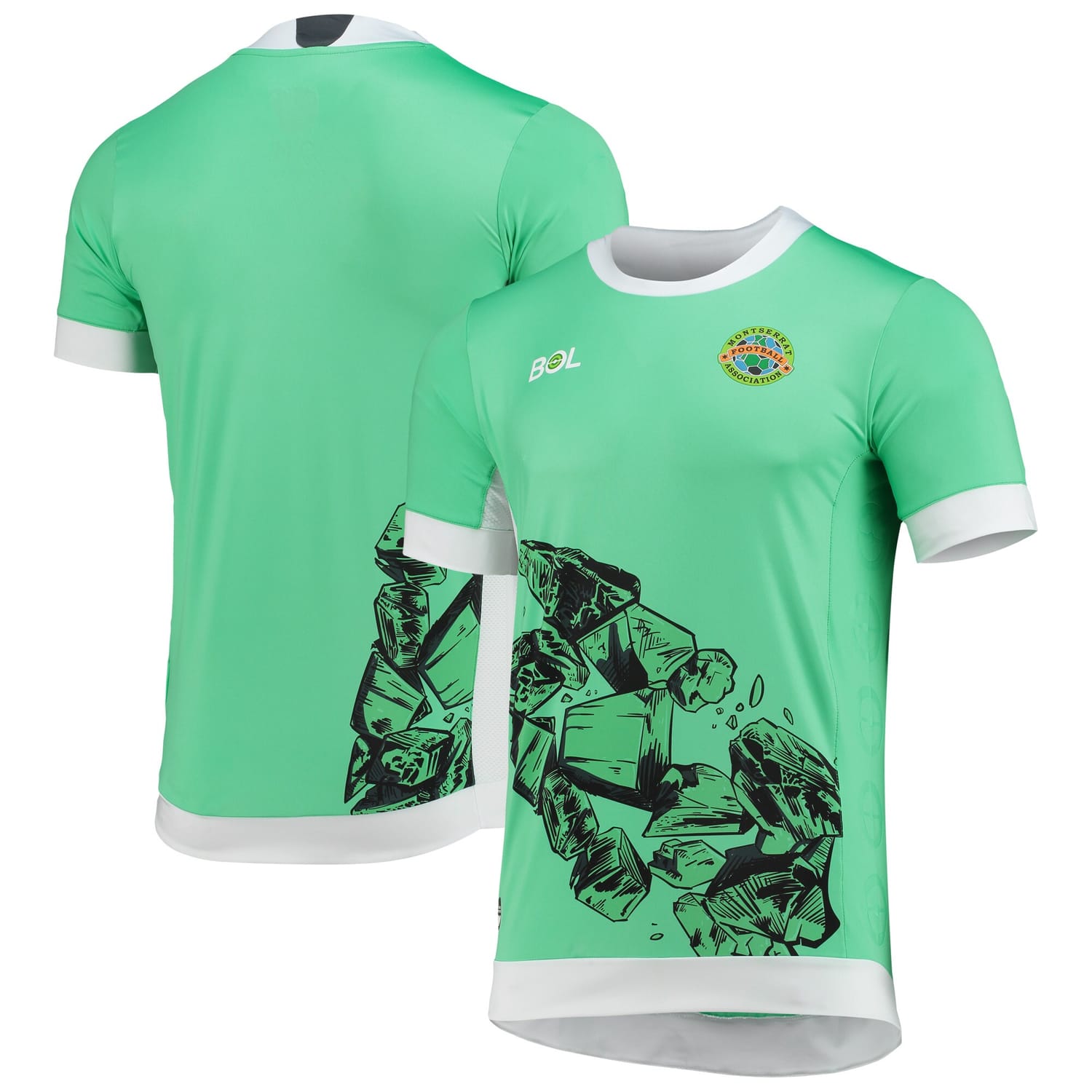 Montserrat National Team Home Jersey Shirt Green 2022-23 for Men