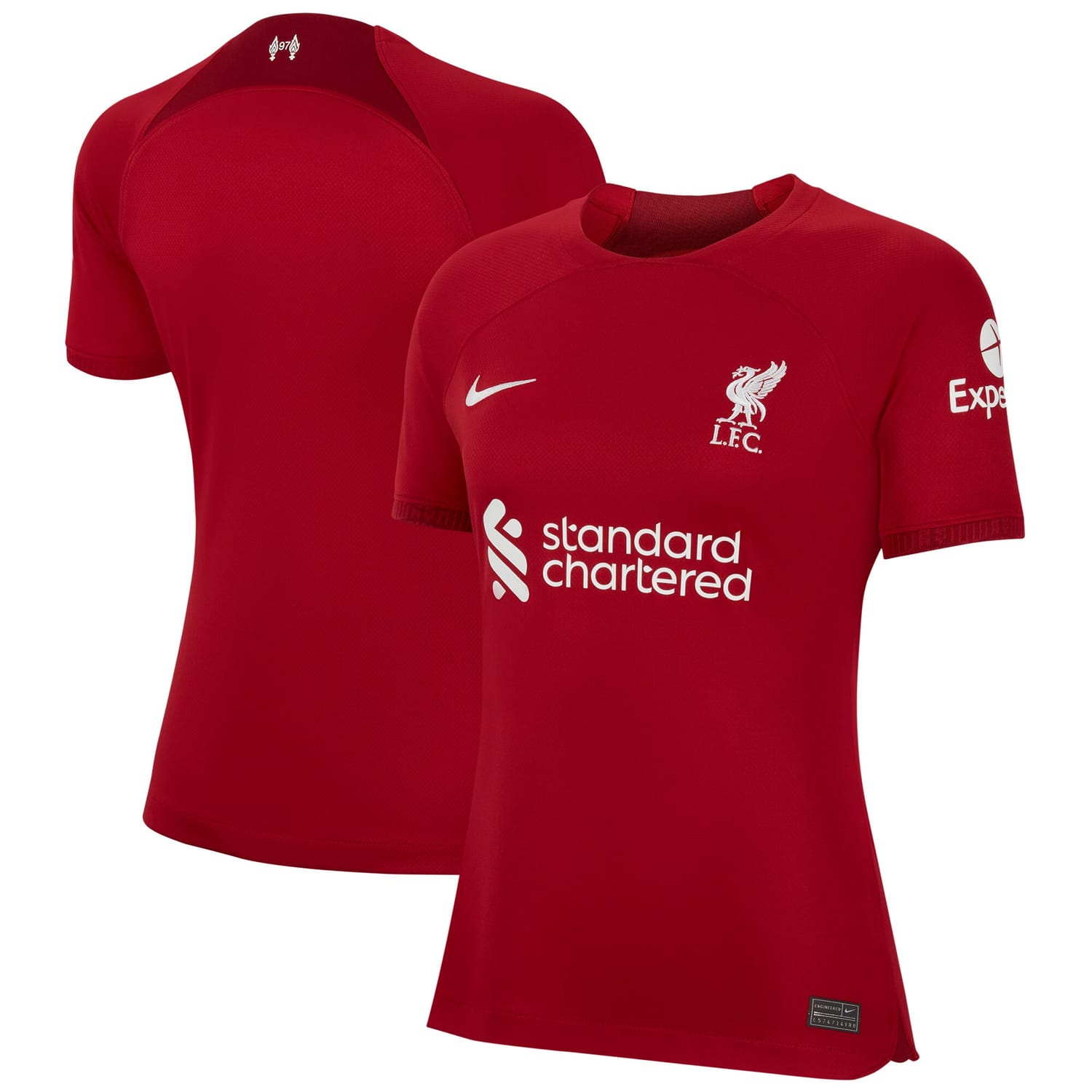 Premier League Liverpool Home Jersey Shirt Red 2022-23 for Women
