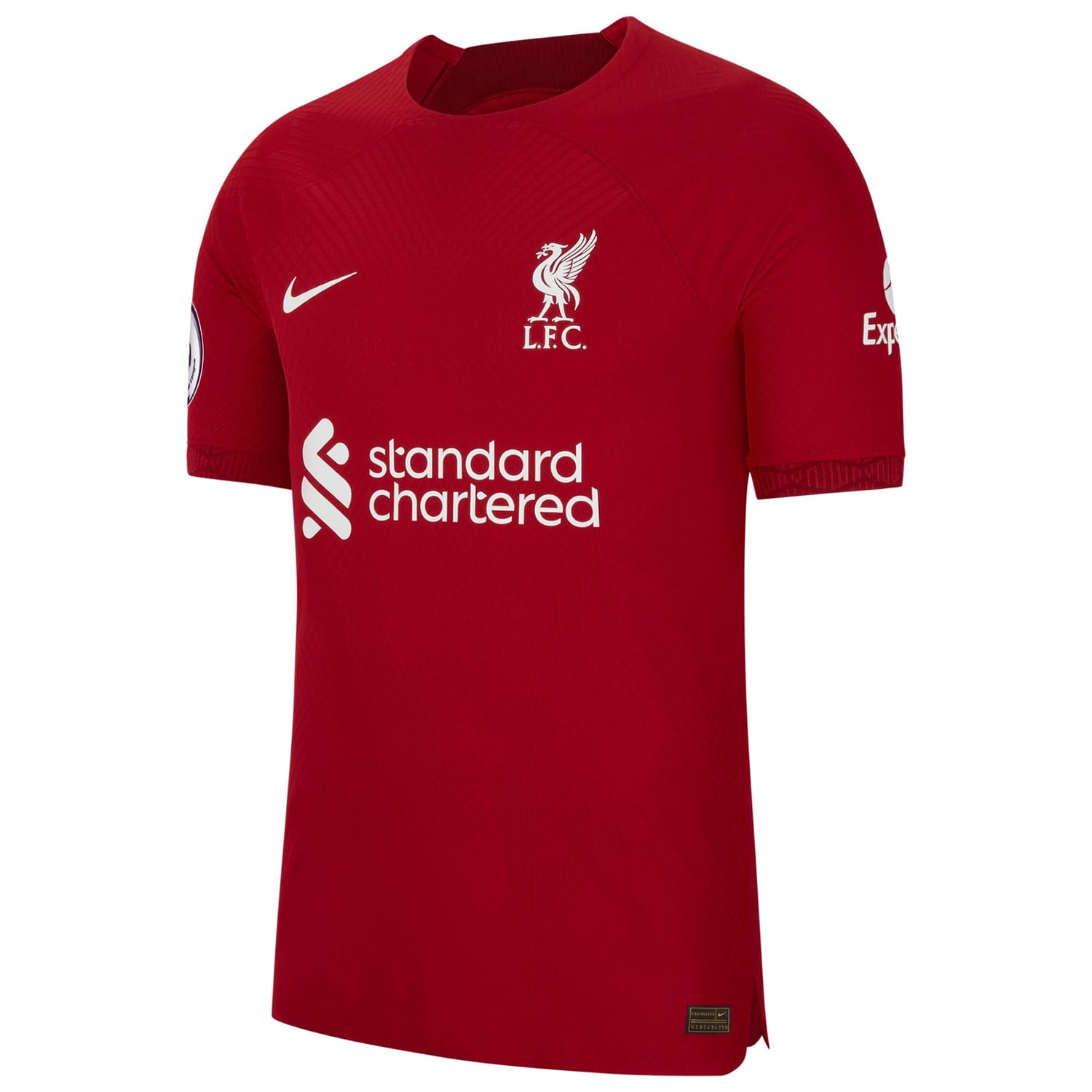 Premier League Liverpool Home Authentic Jersey Shirt Red 2022-23 player Virgil van Dijk printing for Men