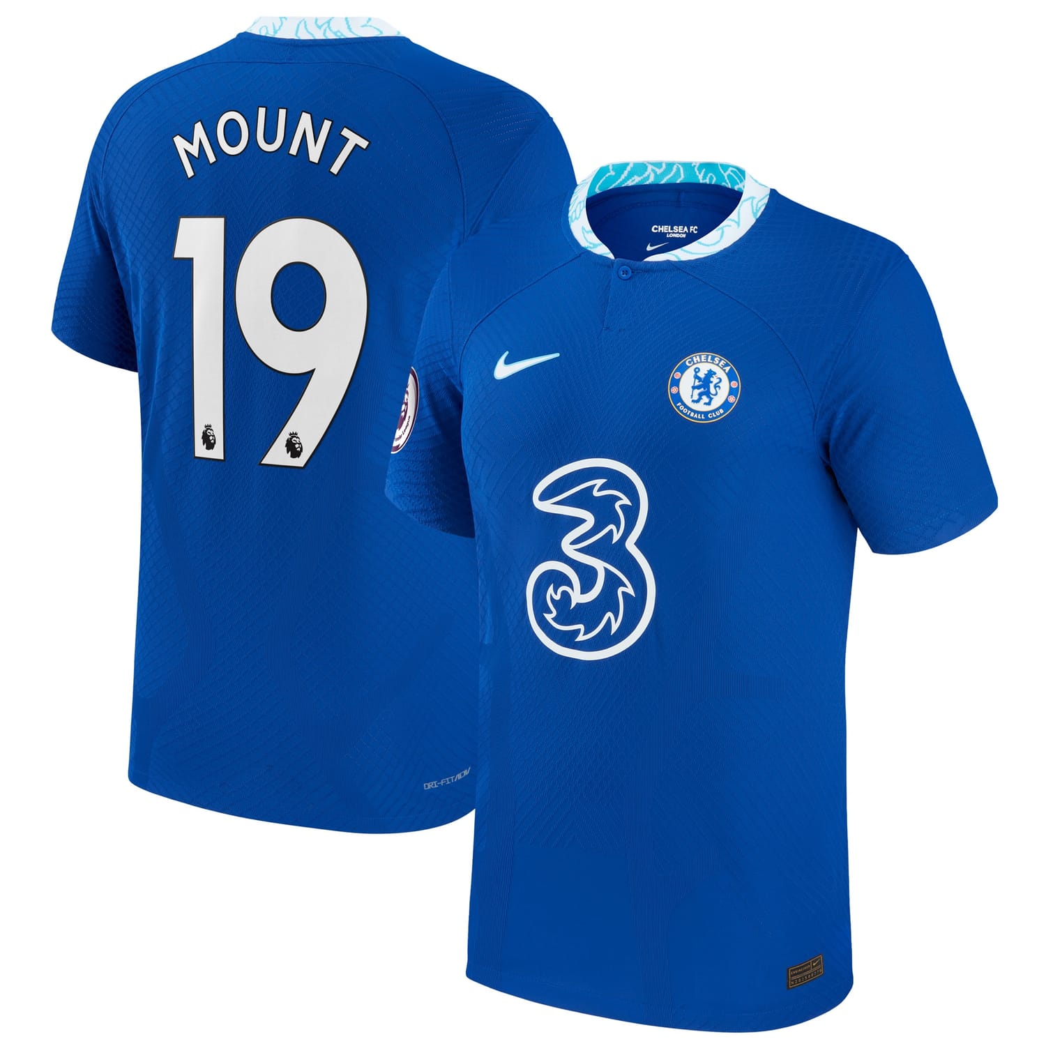 Premier League Chelsea Home Authentic Jersey Shirt Blue 2022-23 player Mason Mount printing for Men