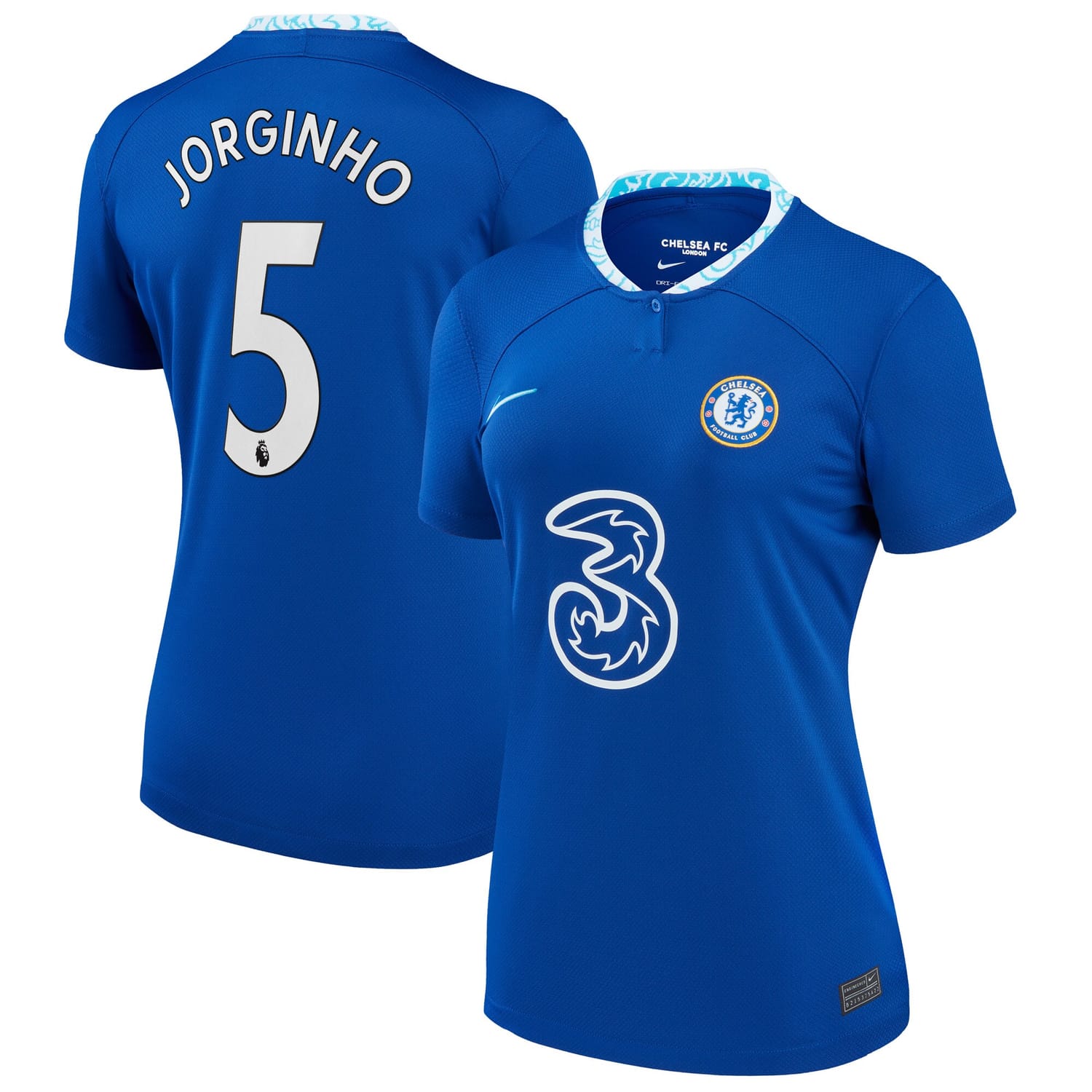 Premier League Chelsea Home Jersey Shirt Blue 2022-23 player Jorginho printing for Women
