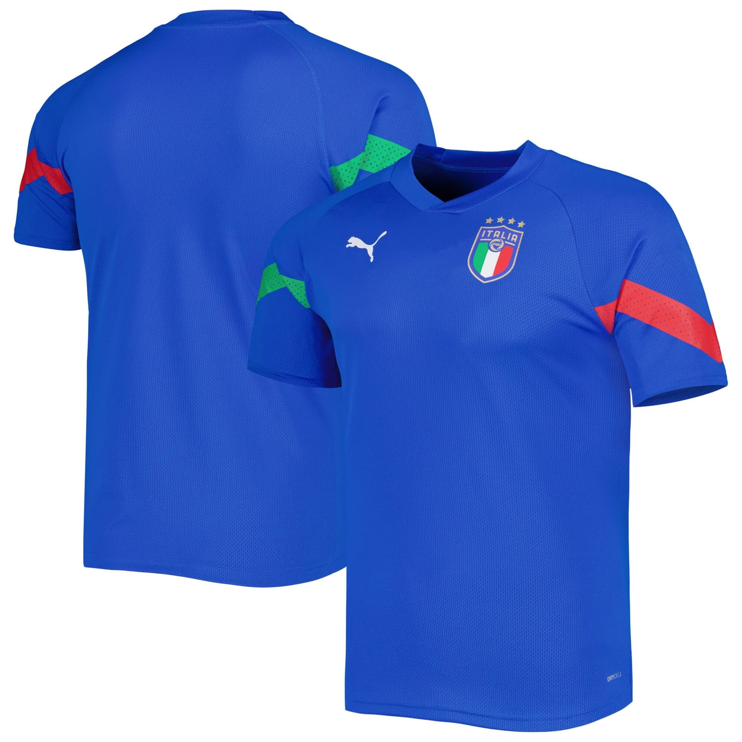 Italy National Team Training Jersey Shirt Blue 2022-23 for Men