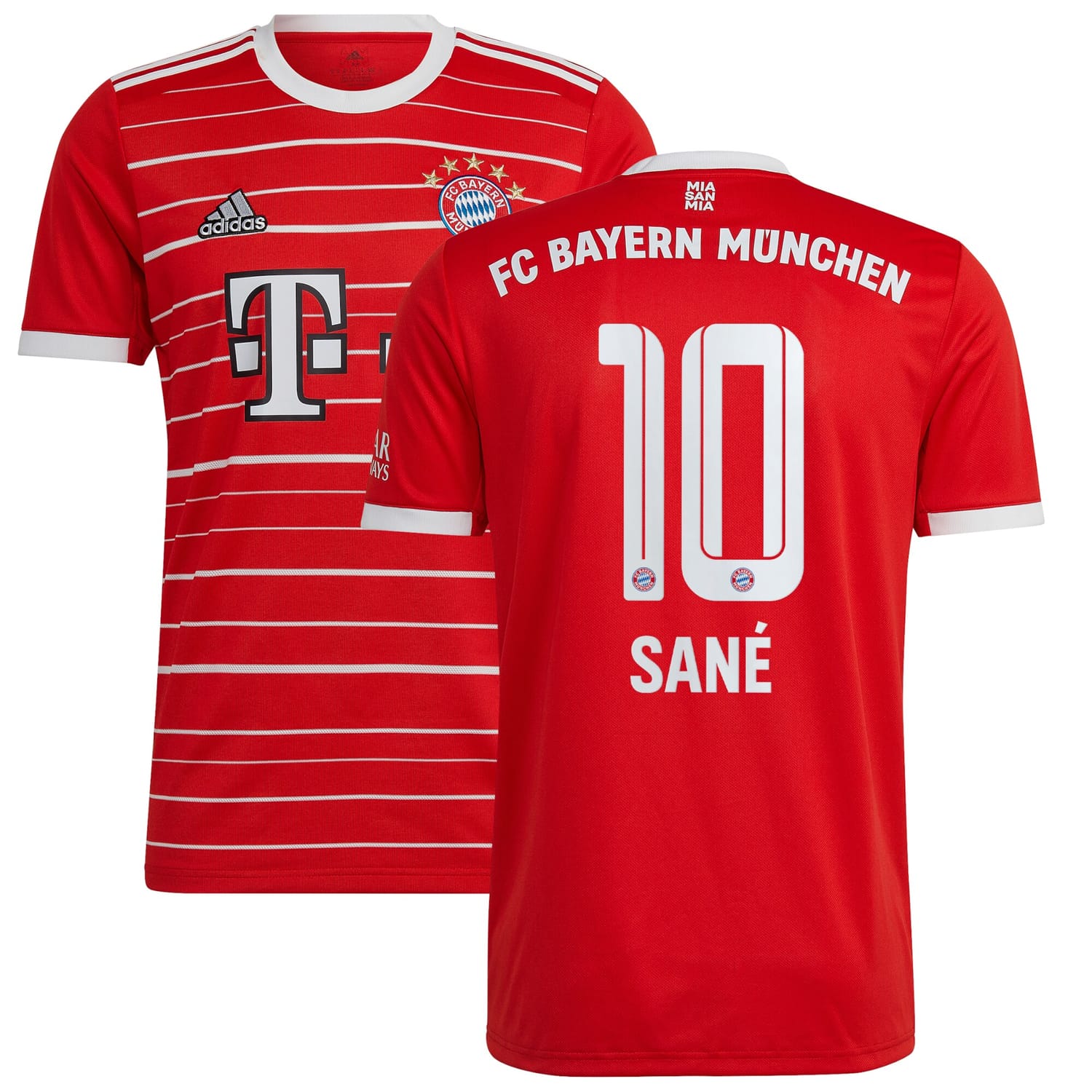Bundesliga Bayern Munich Home Jersey Shirt Red 2022-23 player Leroy Sané printing for Men