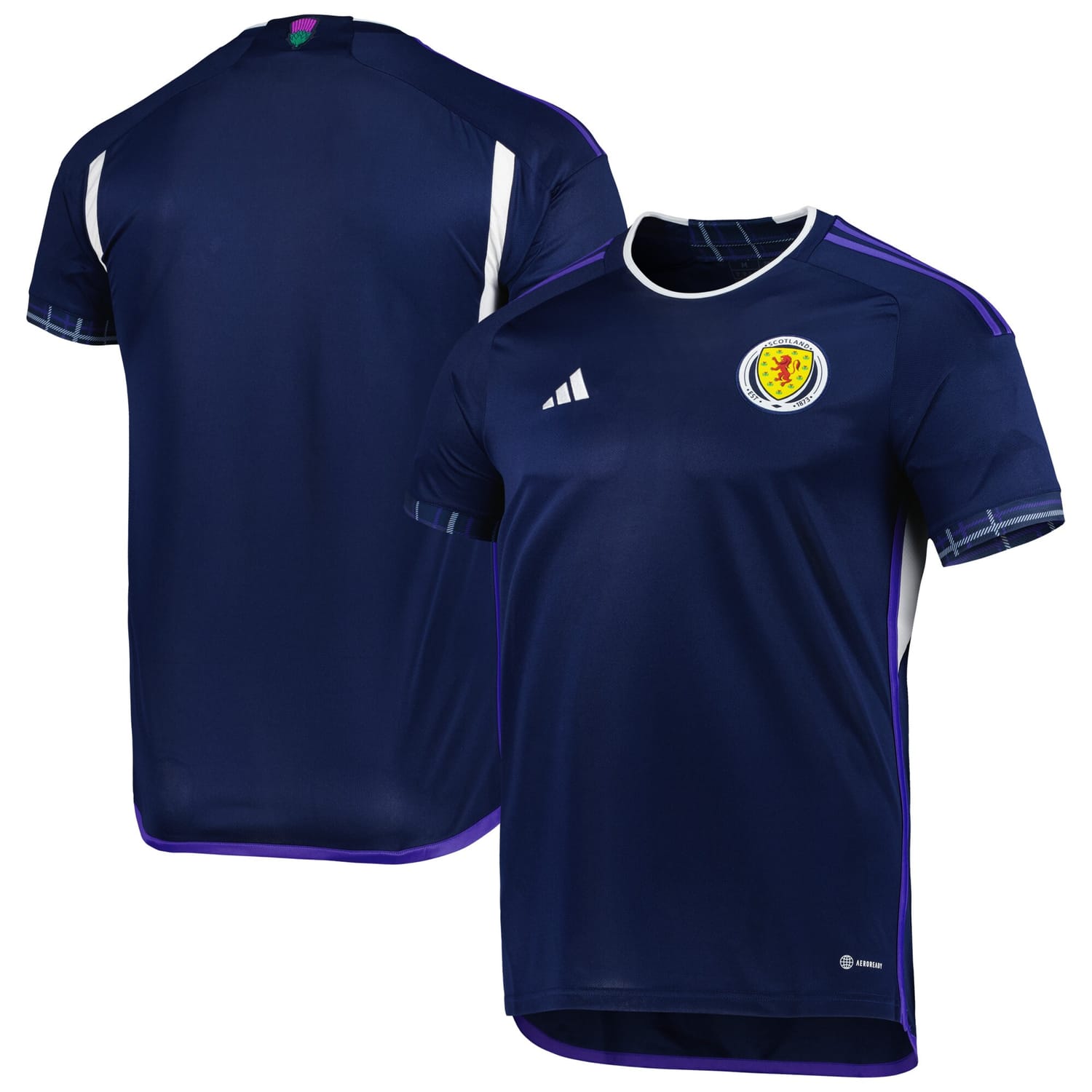 Scotland National Team Home Jersey Shirt Navy 2022-23 for Men