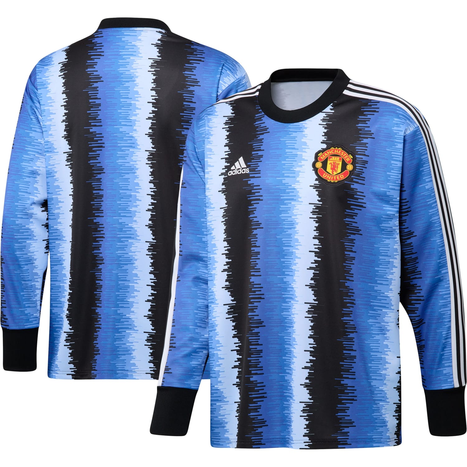 Premier League Manchester United Goalkeeper Authentic Jersey Shirt Black for Men